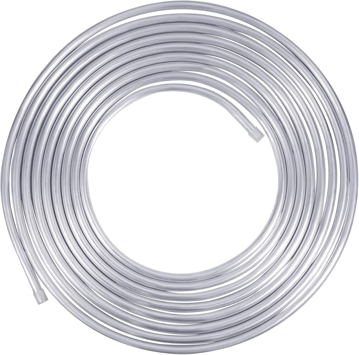 1/2 Metal Fuel Line,1/2" OD Aluminium Coiled Tubing Hard Tube for Refrigeration