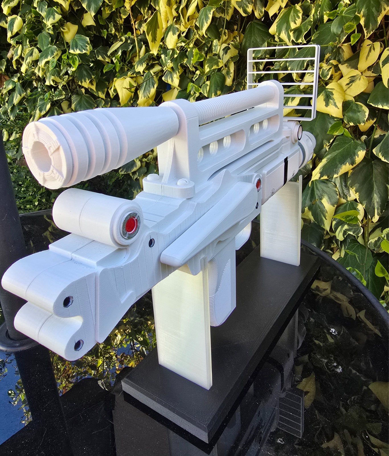 Moonraker Laser Style Sci-Fi Prop Full-Size White Edition - 3D Printed Fan-Made