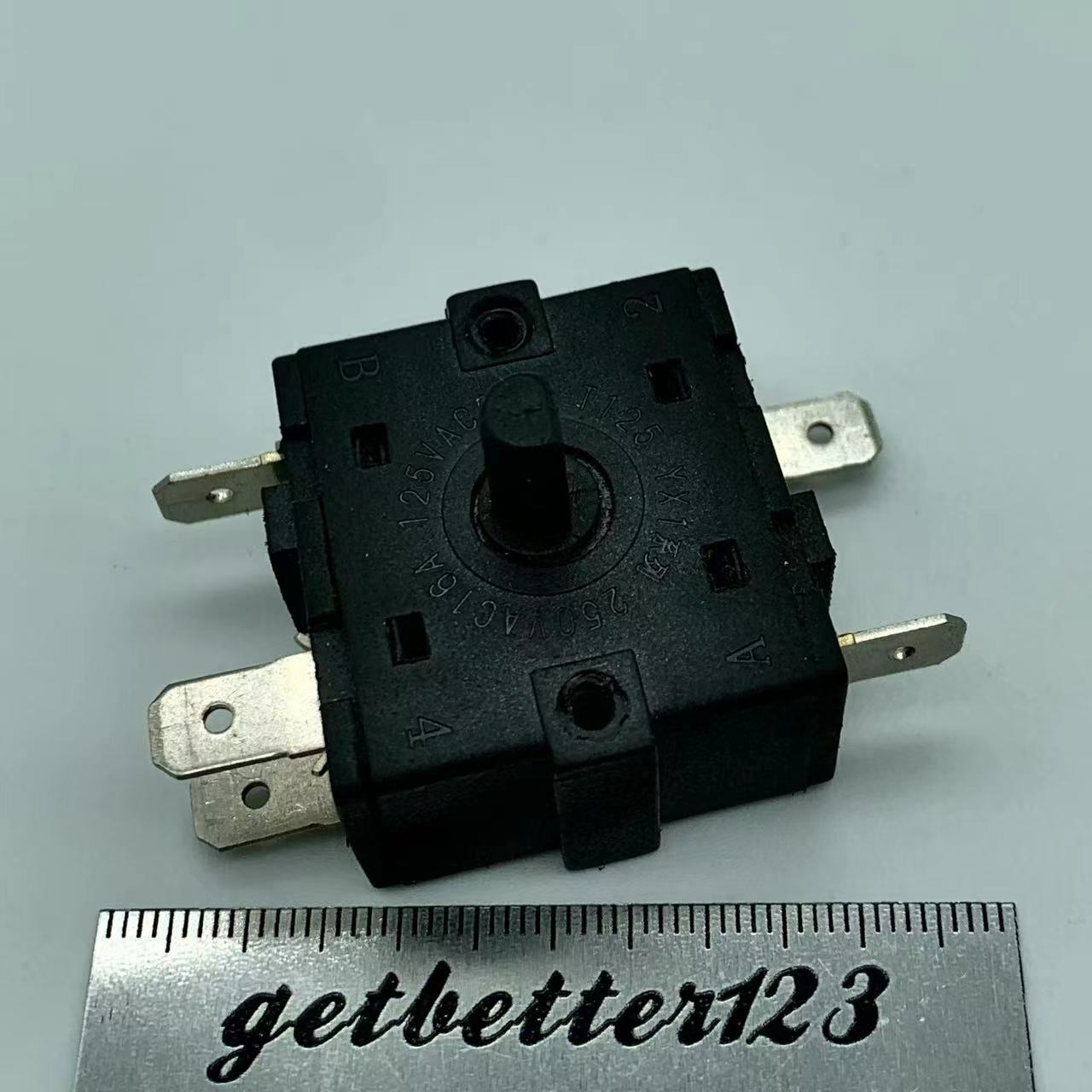 1pc Electric heater switch 5 pins 6 positions 360degree Cycle gear rotary switch