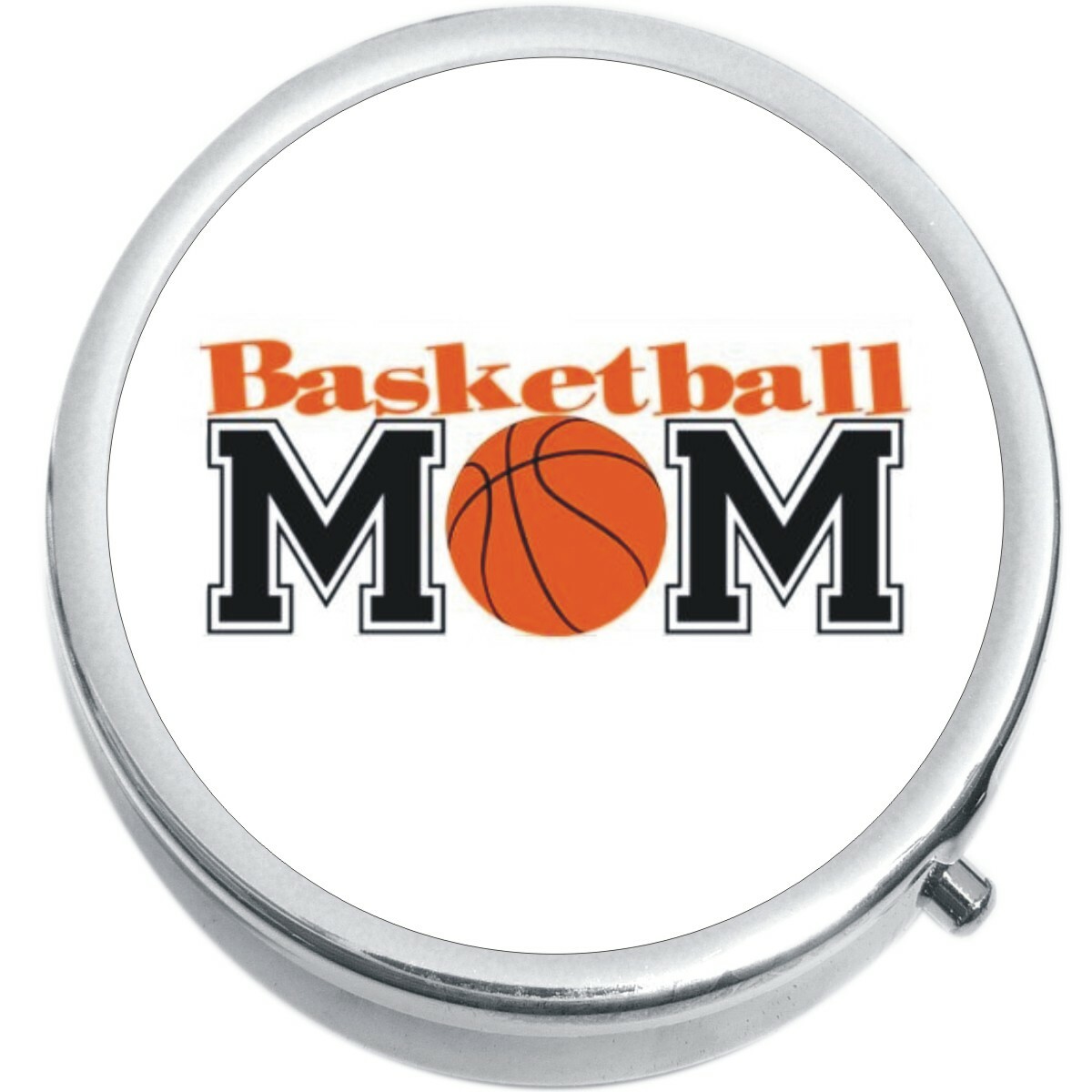 Basketball Mom Medicine Vitamin Compact Pill Box