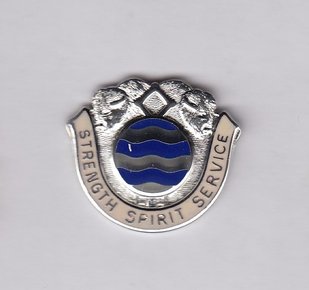 US Army 136th Quartermaster QM Battalion Support Supply crest DUI badge G-23