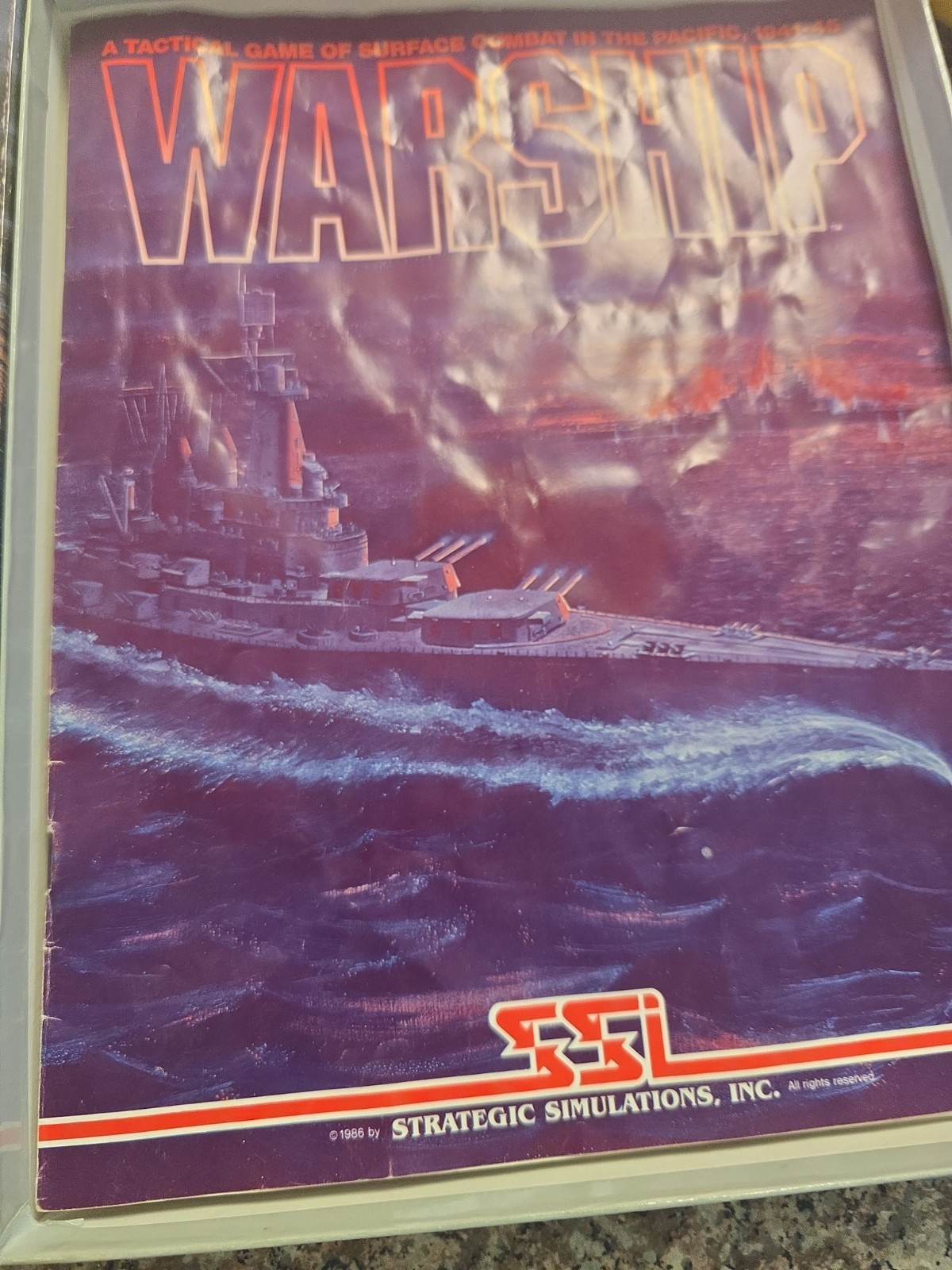 SSI WARSHIP-SURFACE COMBAT-WWII Game Pacific -APPLE- 1986