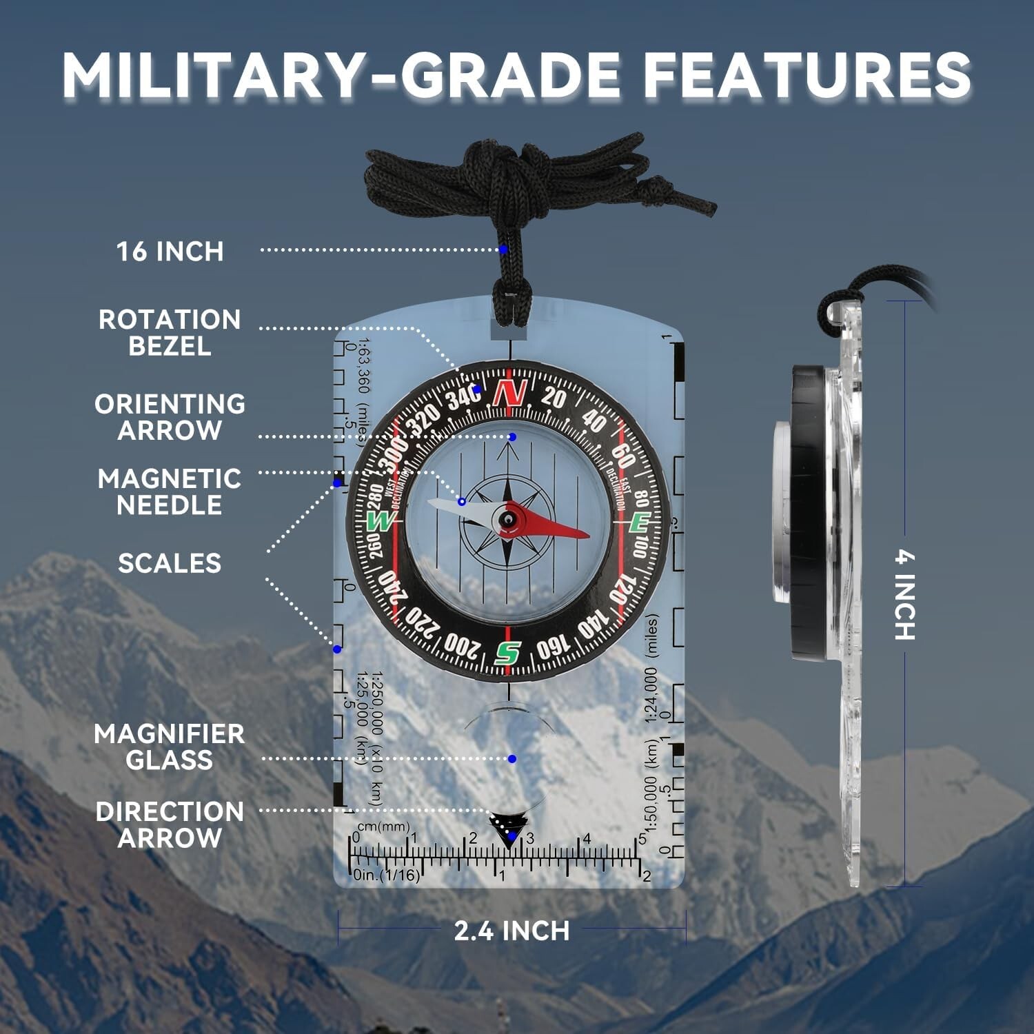 Educational Magnetic Compass for Young Explorers - Navigate with Confidence