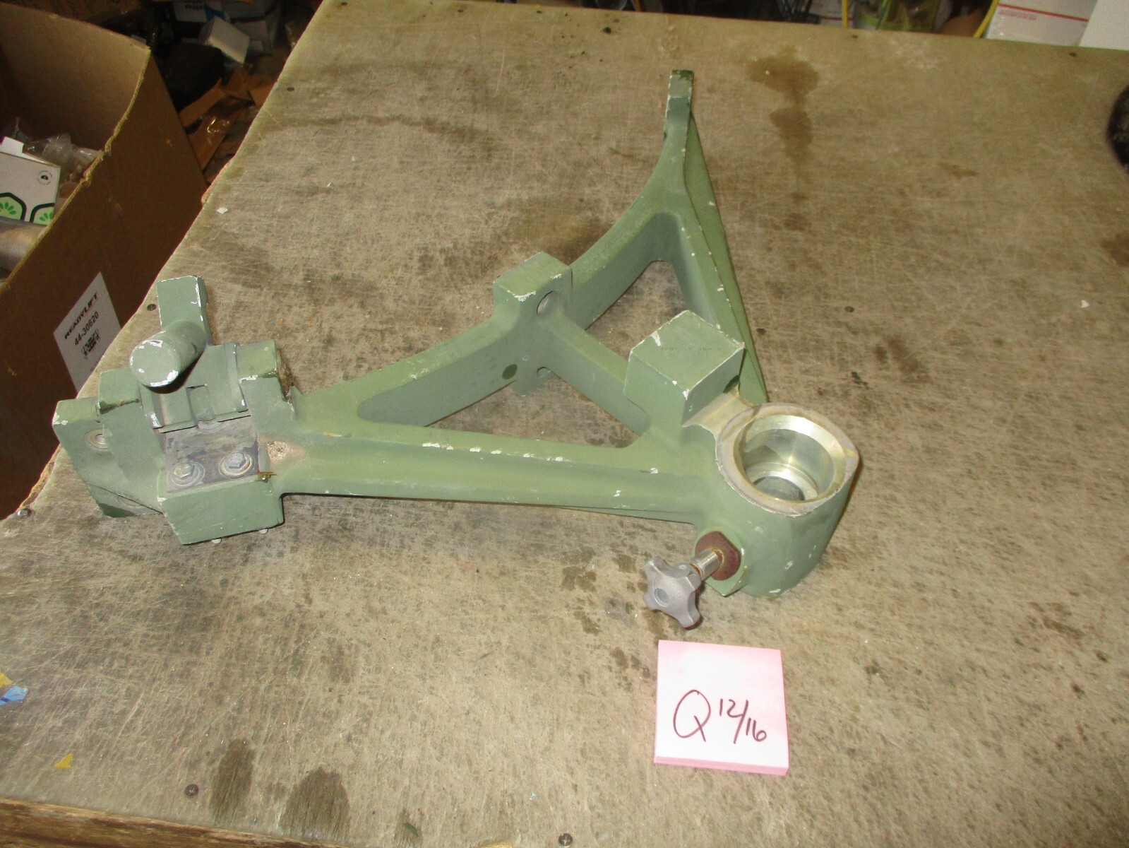Used Aluminum Weapon Mount for Ring, Missing Parts, fits M142 M60 Mount w/Short