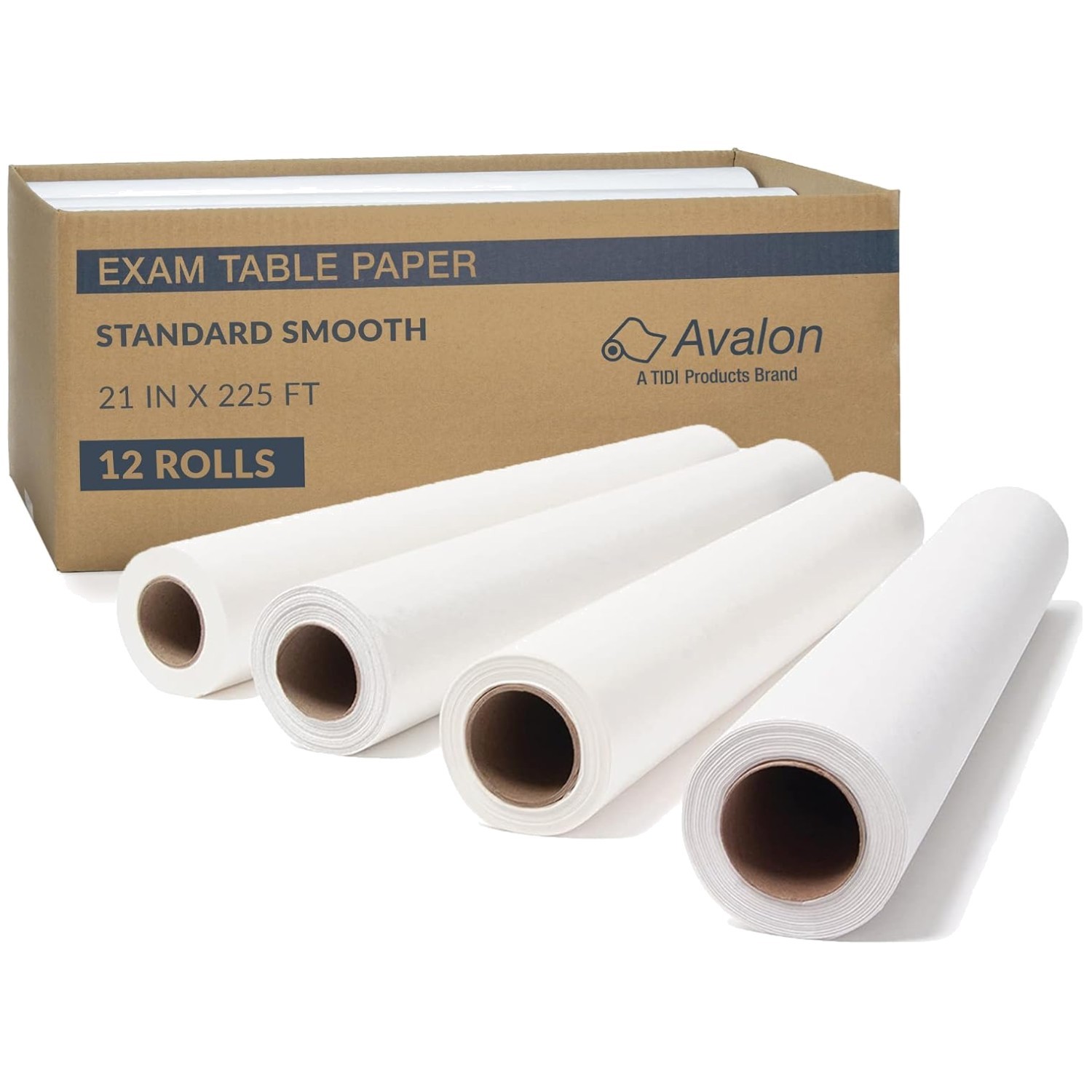 Exam Table Paper Rolls - Hygienic Barrier, Pack of 12