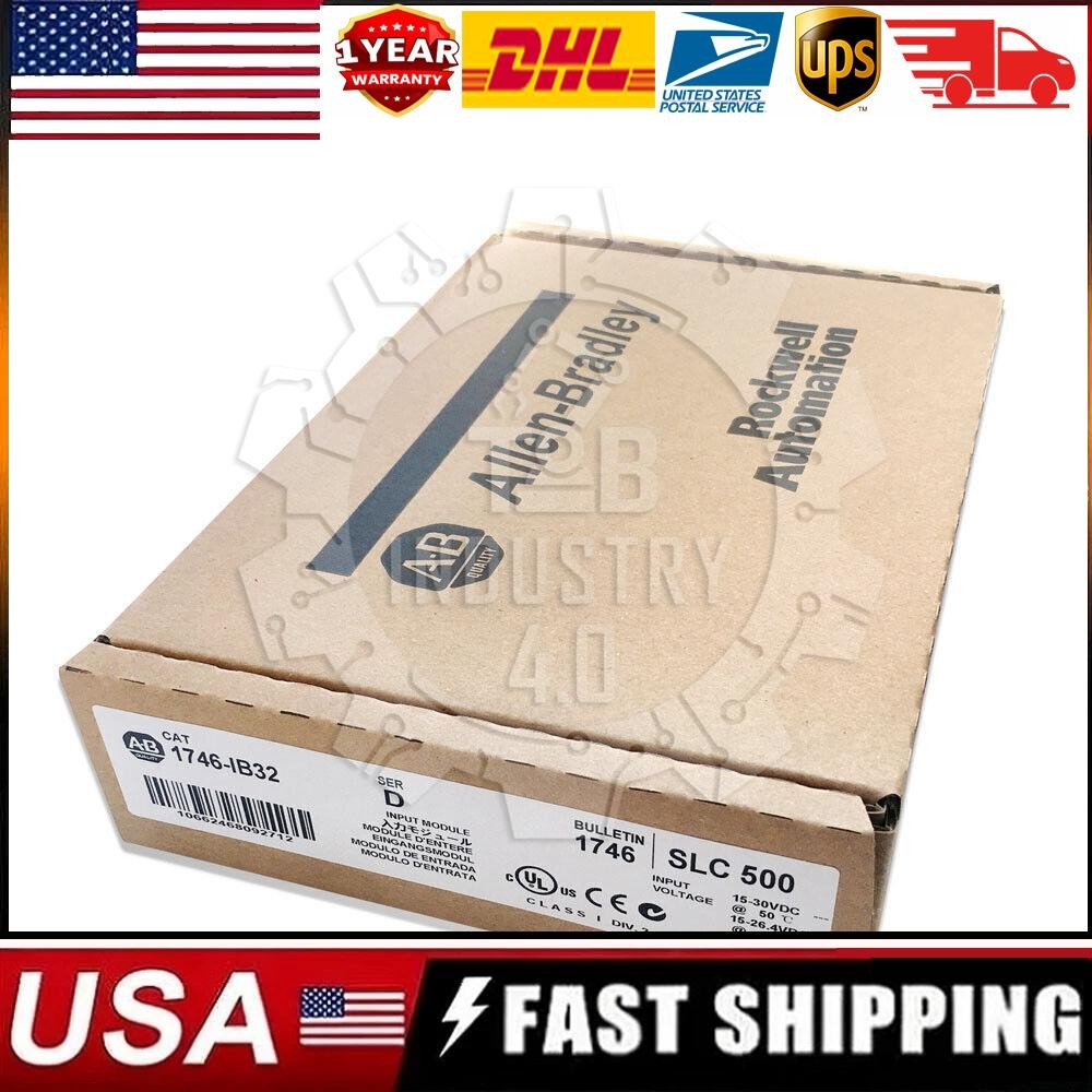 New Factory Sealed Allen-Bradley AB 1746-IB32 SER D SLC500 PLC Input Module New