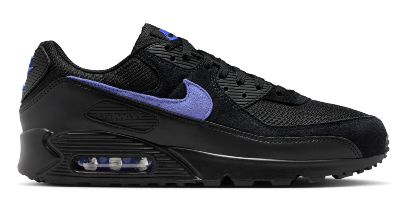 Nike Air Max 90 BLACK SAPPHIRE BLACK Men's US SZ 7-14 NEW IN BOX