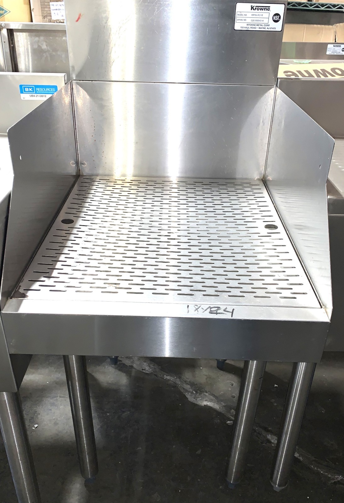 18x24'' Drain doard w/ side and back splash