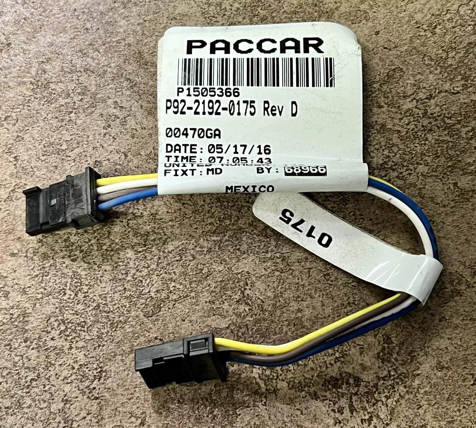 Paccar Gauge Jumper Wire P92-2192-0175 (Tag# 13273)