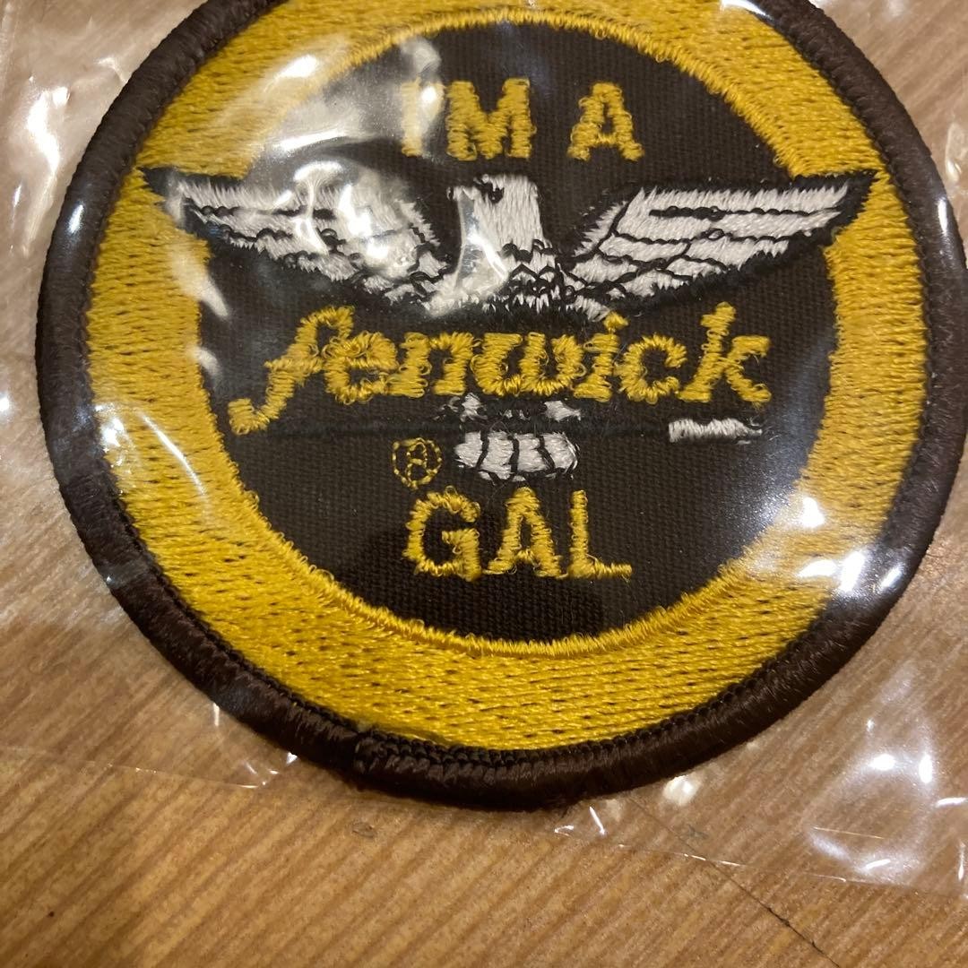 Fenwick GAL Embroidery Patch Eagle Design Black Yellow Used