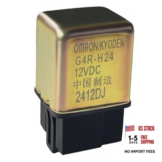 Genuine OEM Type 12V JASO Plug-in SPST Relay, 25A (120A Inrush), G4R-H24