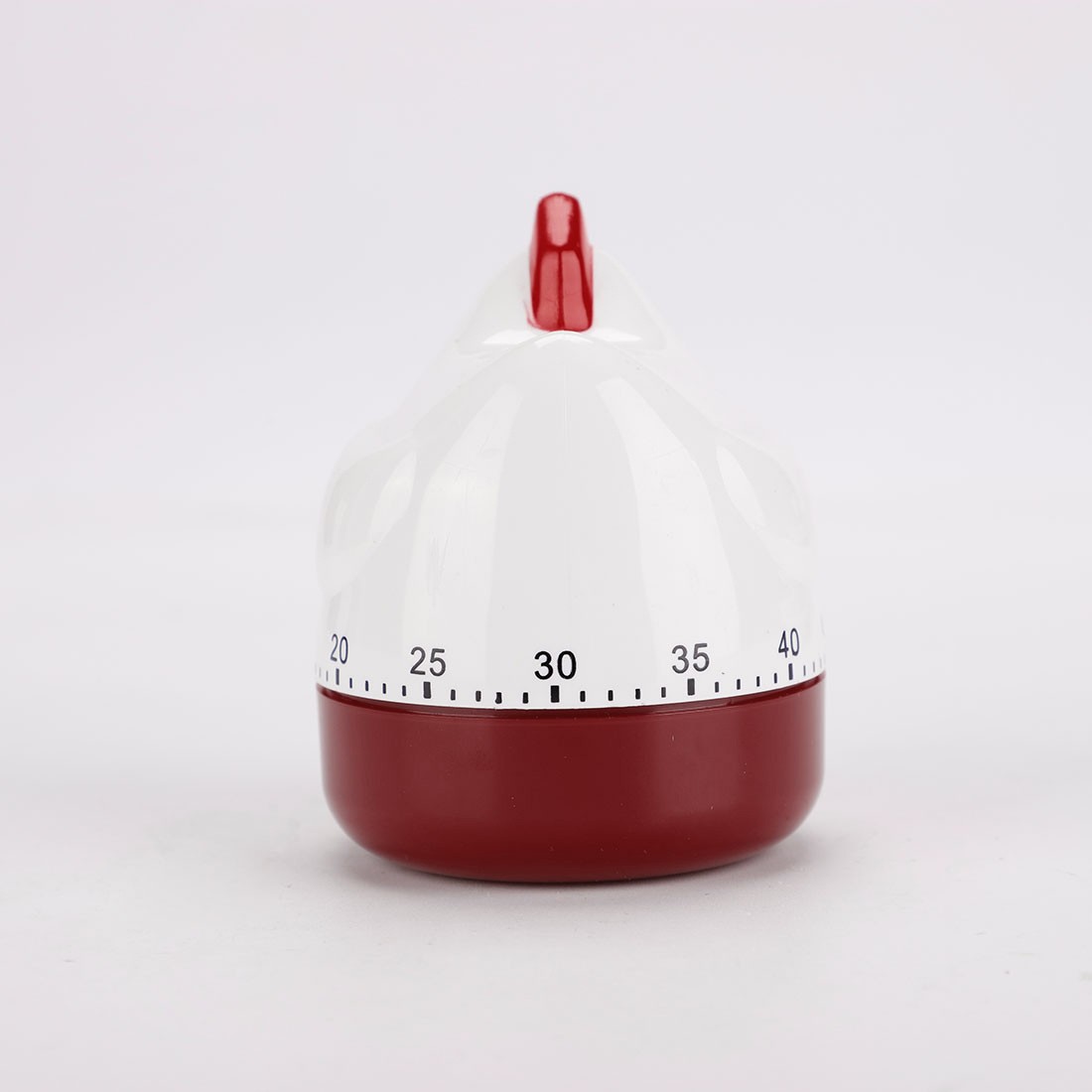 Home Kitchen Cooking Chicken Shaped Mechanical Alarm Timer 60 Seconds,White Red