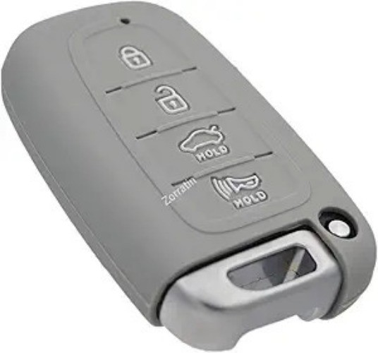 Remote Key Fob Cover for Azera Elantra Equus Genesis Sonata and So Color: gray