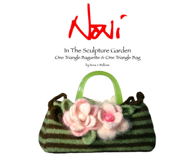 Noni In The Sculpture Garden Triangle Baguette No. 106 by Nora Bellows  NEW!