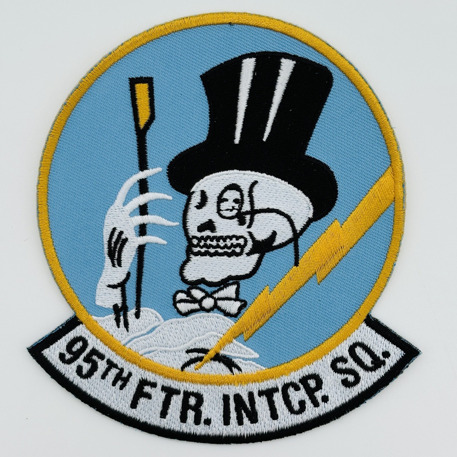 95th Fighter Interceptor Squadron Patch, 4.5 in Iron On/Sew On