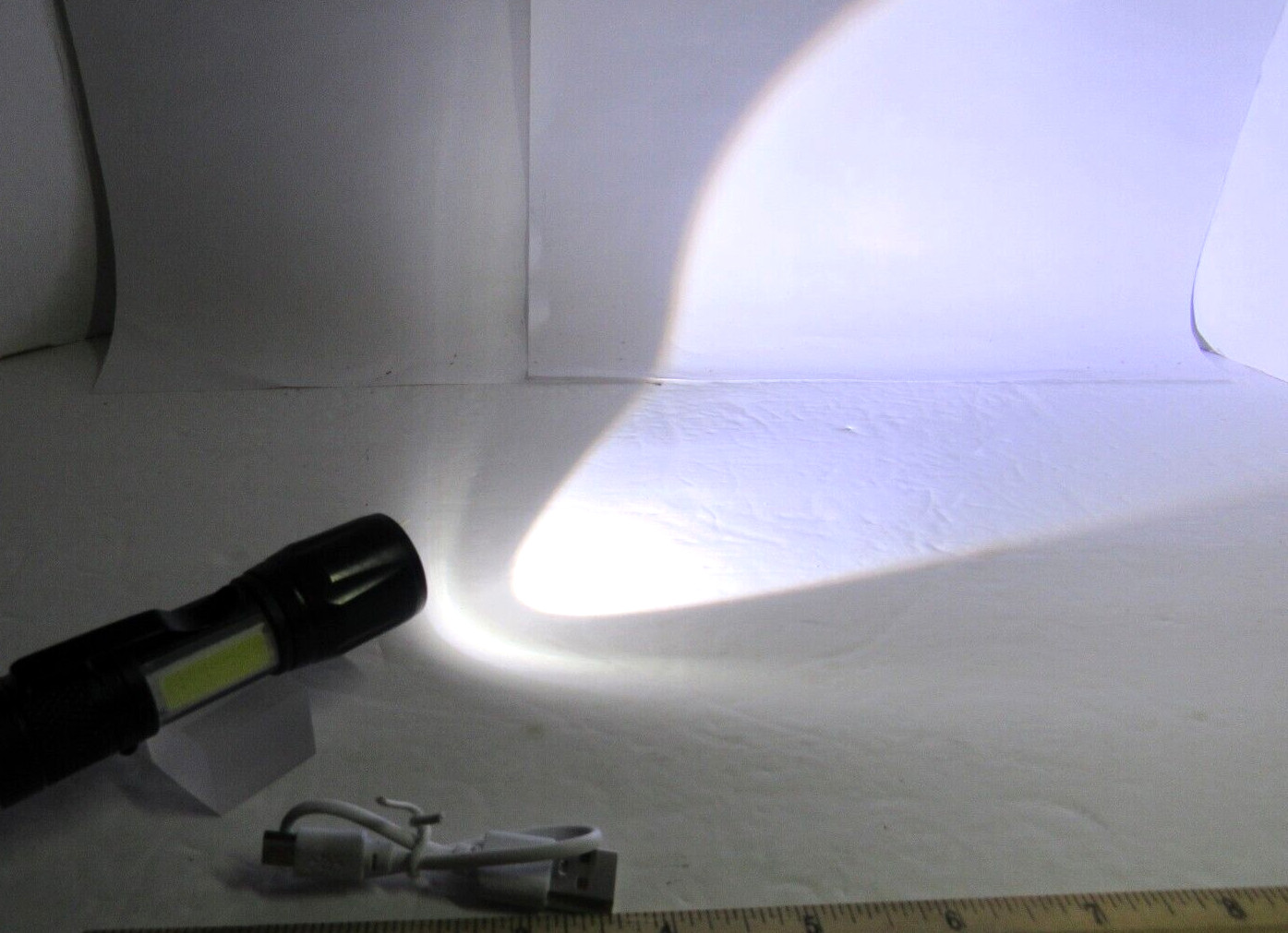 Mini USB charged pocket flashlight, 5 FUNCTIONS, LIGHTWEIGHT, DURABLE, BRIGHT