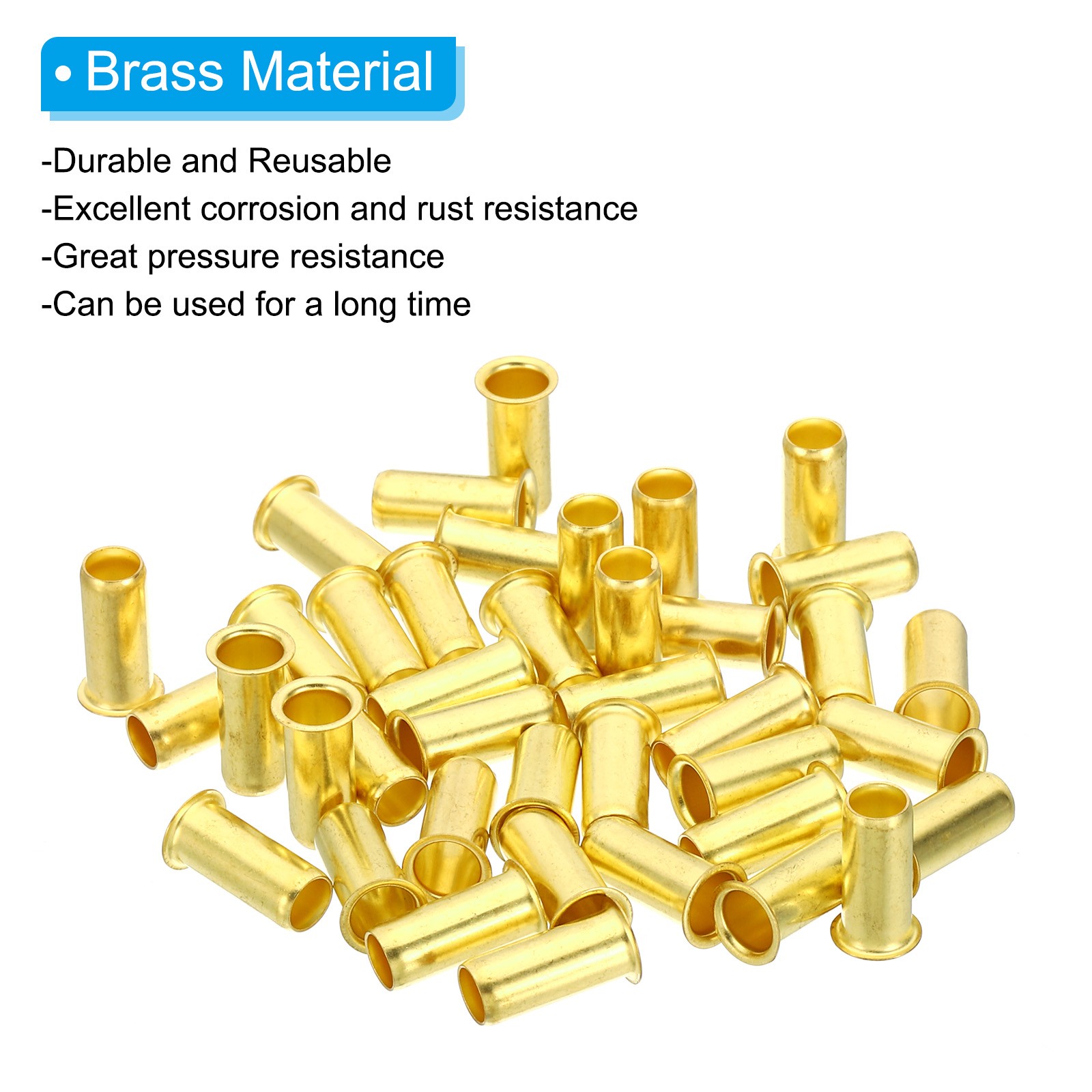 40Pcs Brass Compression Insert Compression Insert Tube Support for 5/16" OD Tube