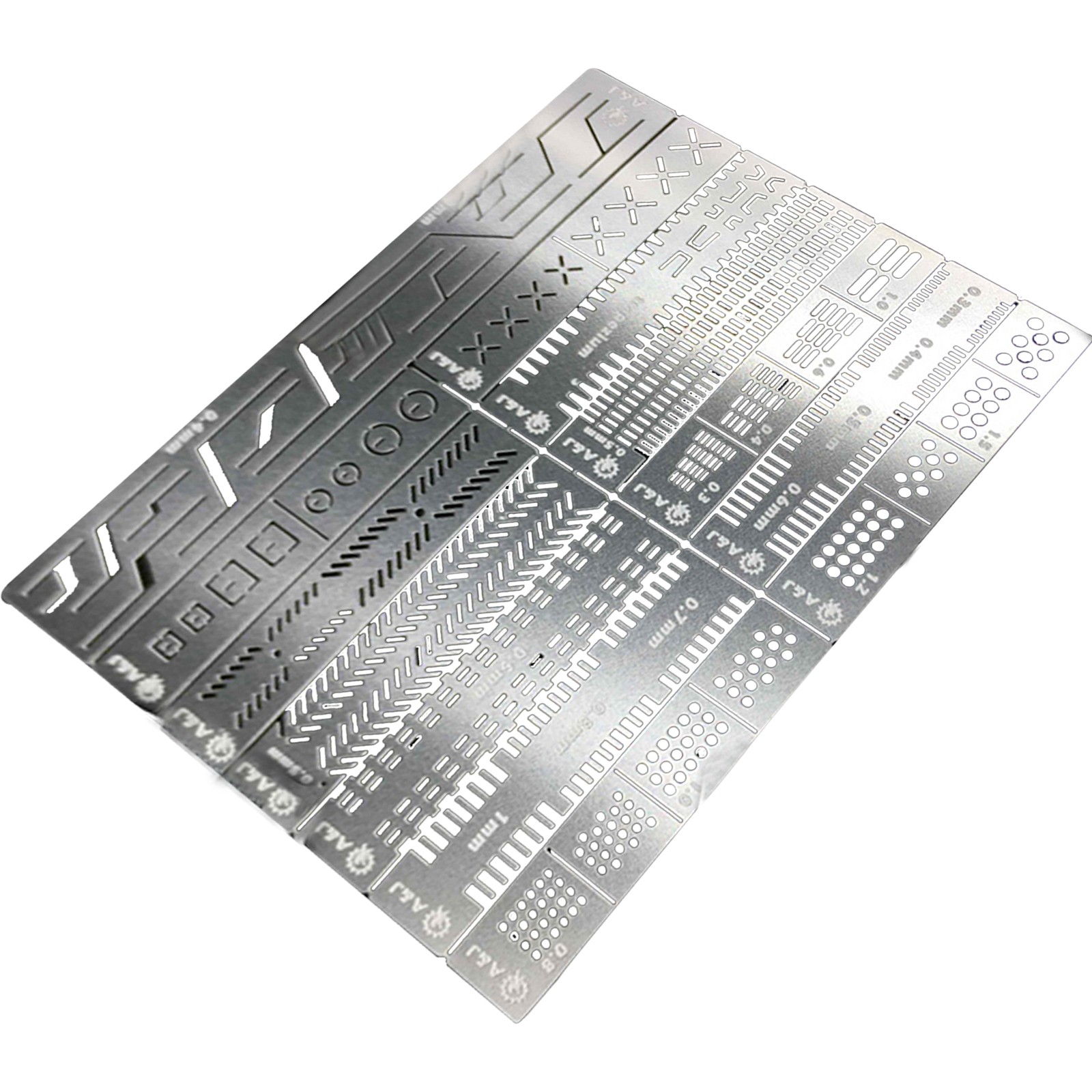 13 in 1 Model Stencil Templates Scribing Line Drilling for 1/144 1/100 Gundam