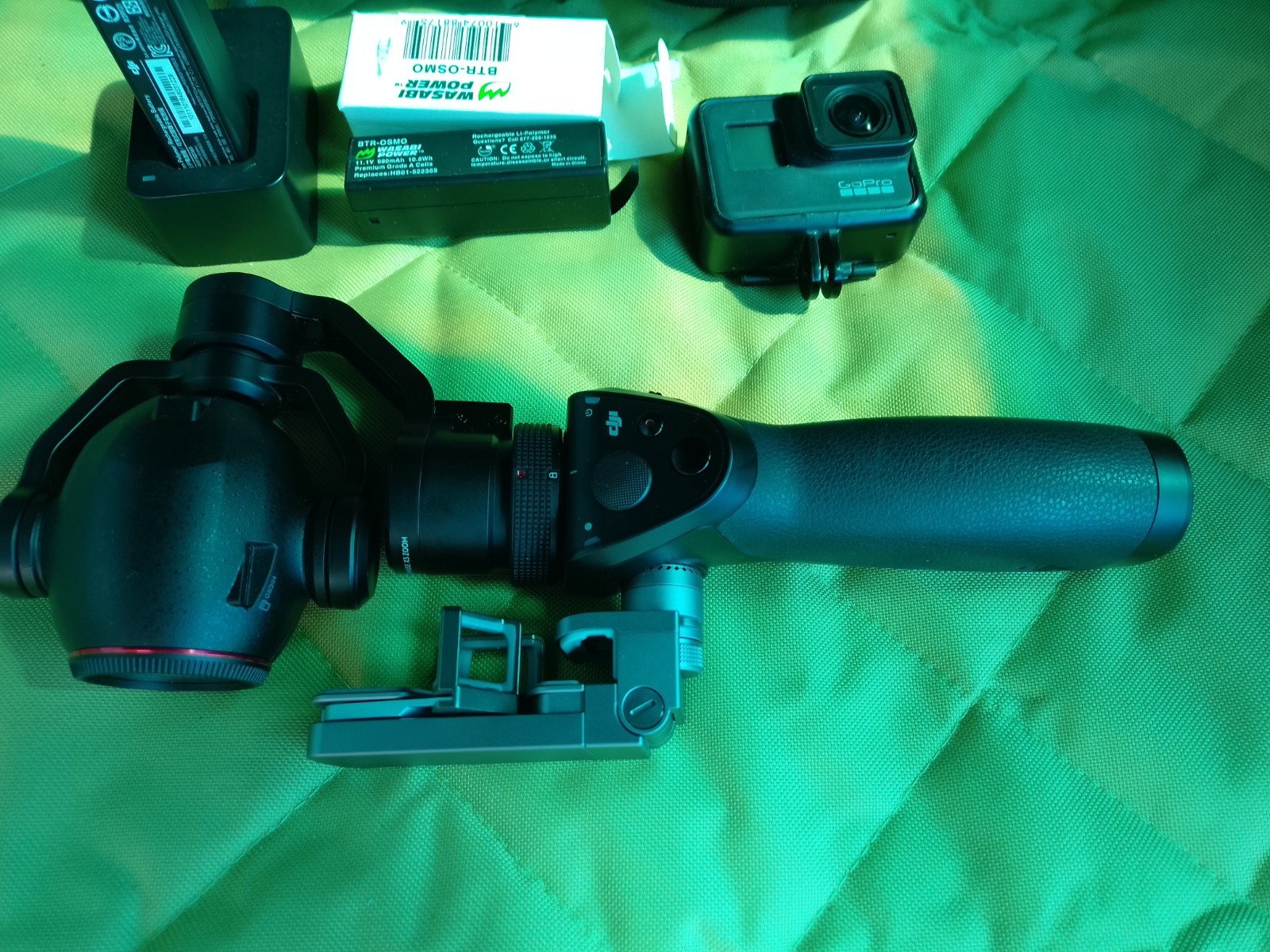 DJI Osmo Handheld Gimbal Stabilizer with Case PLUS SECOND ITEM GoProHERO 7 Black