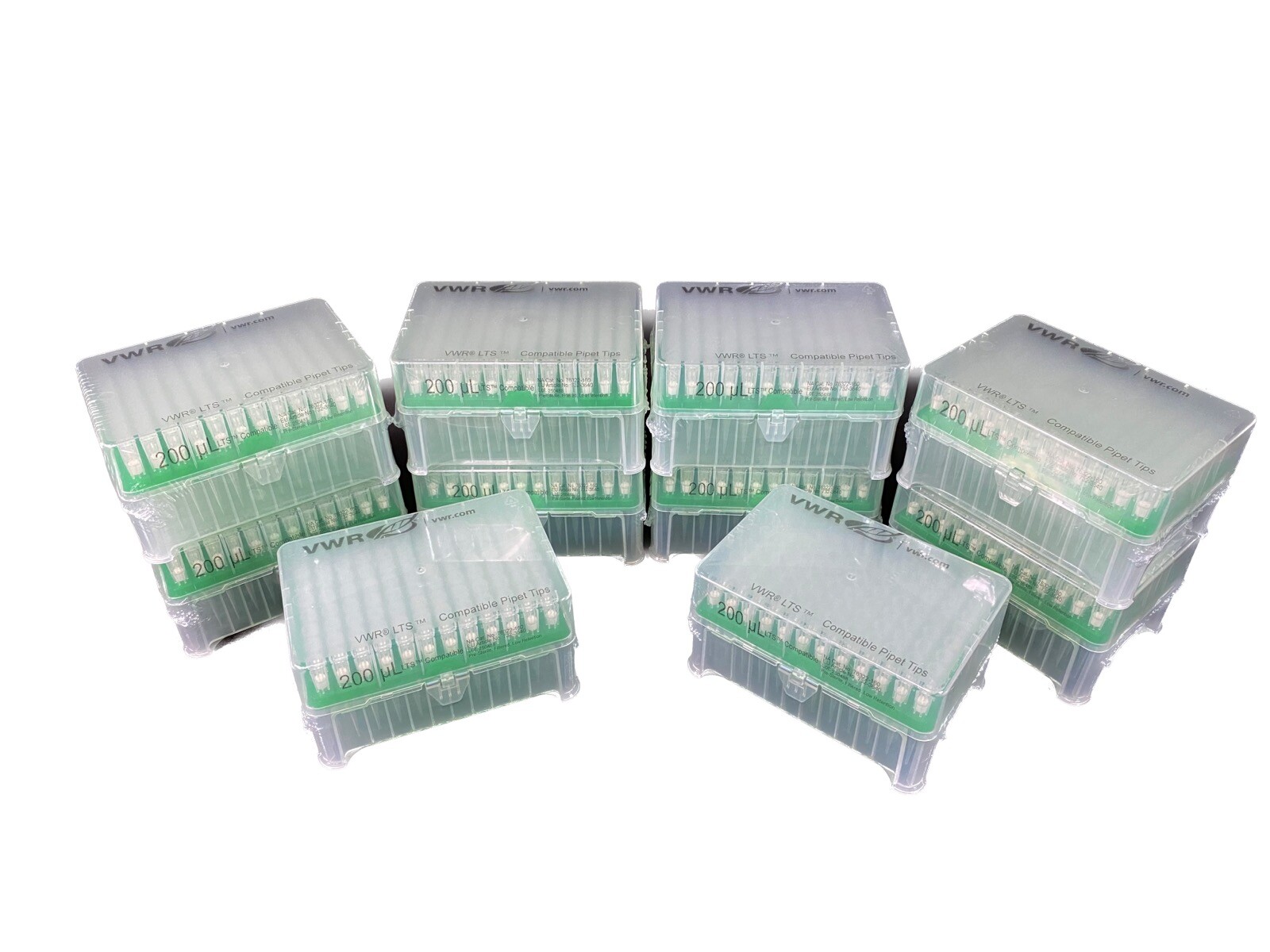 VWR 200µL 96-Rack LTS Compatible Filtered Pipette Tips Low Ret 76322-16(960/cs)