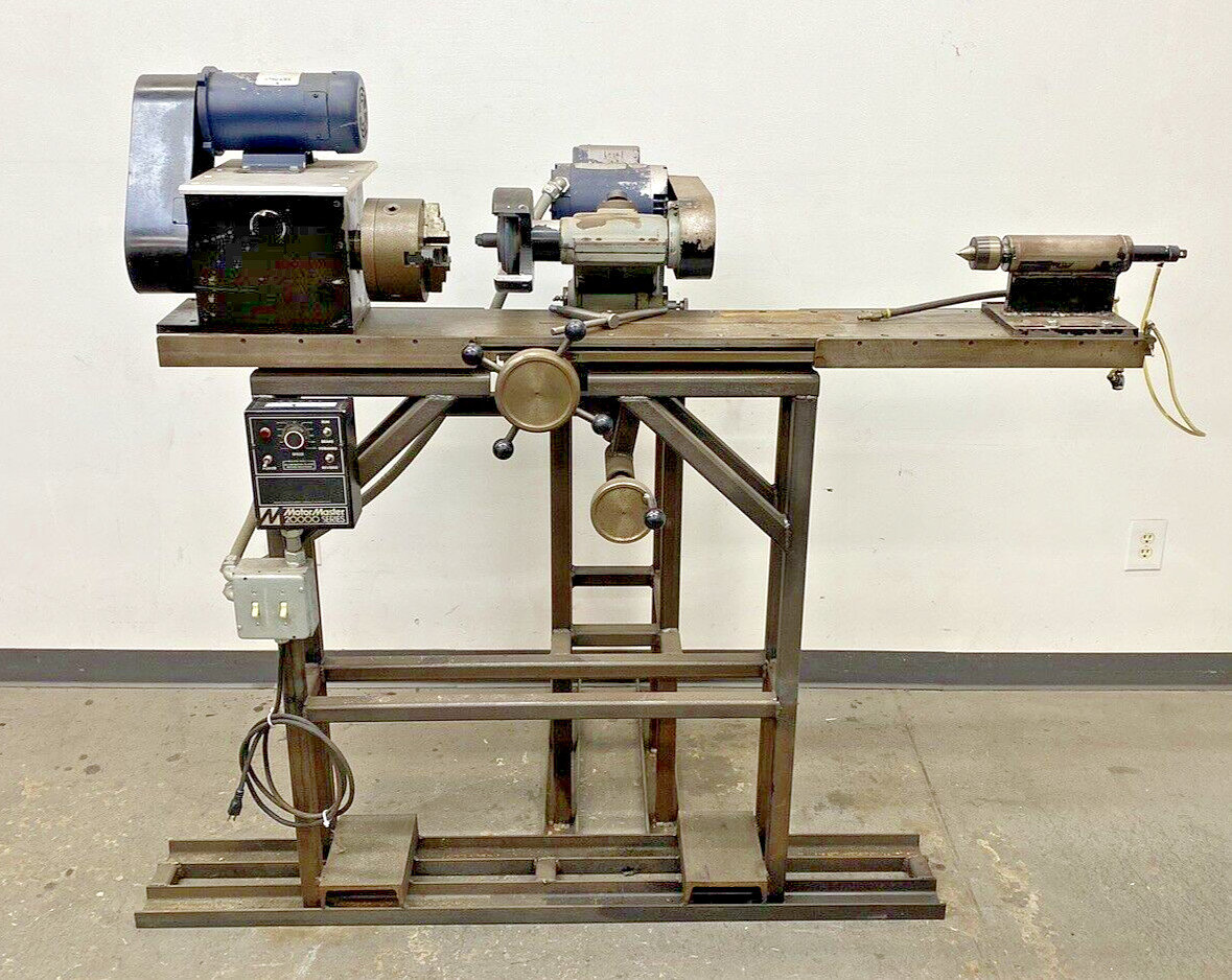 Shop Made Cylindrical Grinder 32" between center capacity Well Made 115V