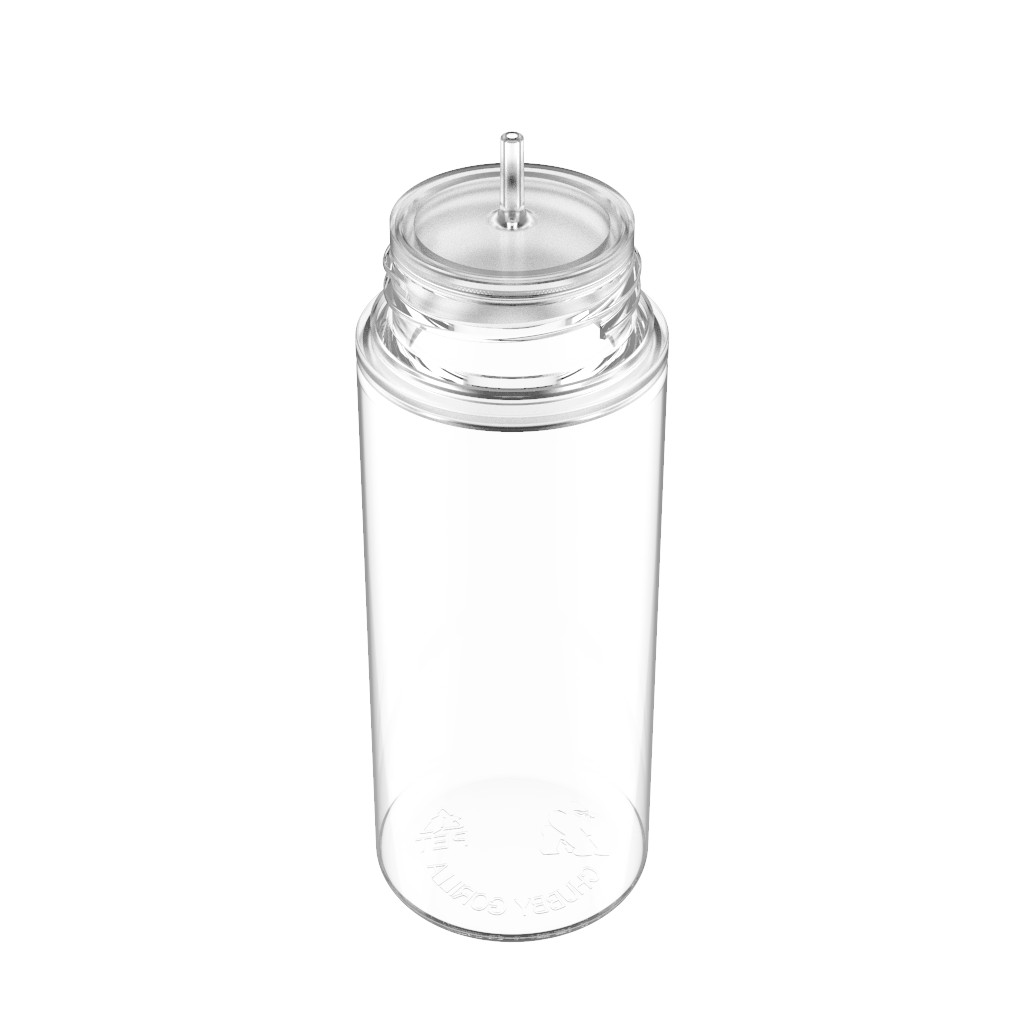 CHUBBY GORILLA 120ML V3 PET AUTHENTIC BOTTLES (100pack) CLEAR/NATURAL CAP