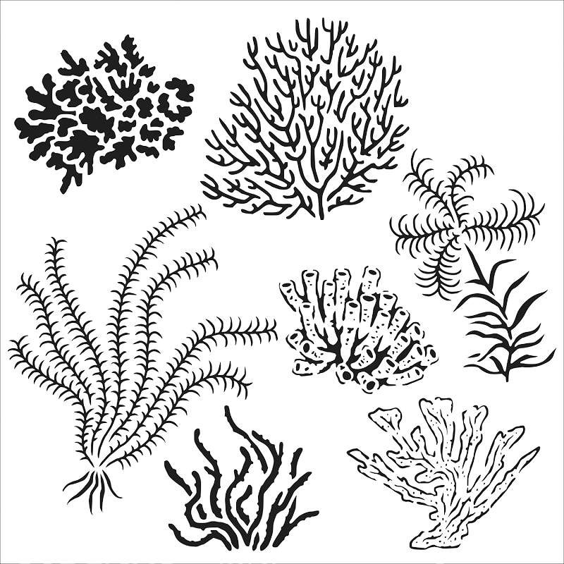 Crafter's Workshop Template 6X6 Gulf Coast Flora