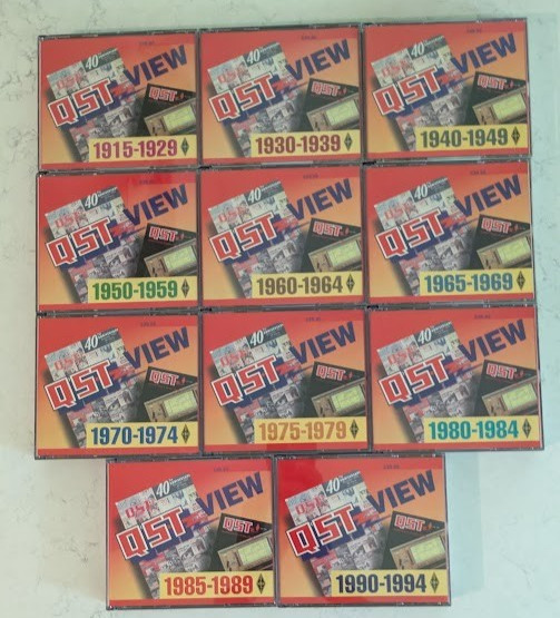 Vintage ARRL QST VIEW CD-ROM Magazine Archive Lot 11 Vol Set (1915-1994)