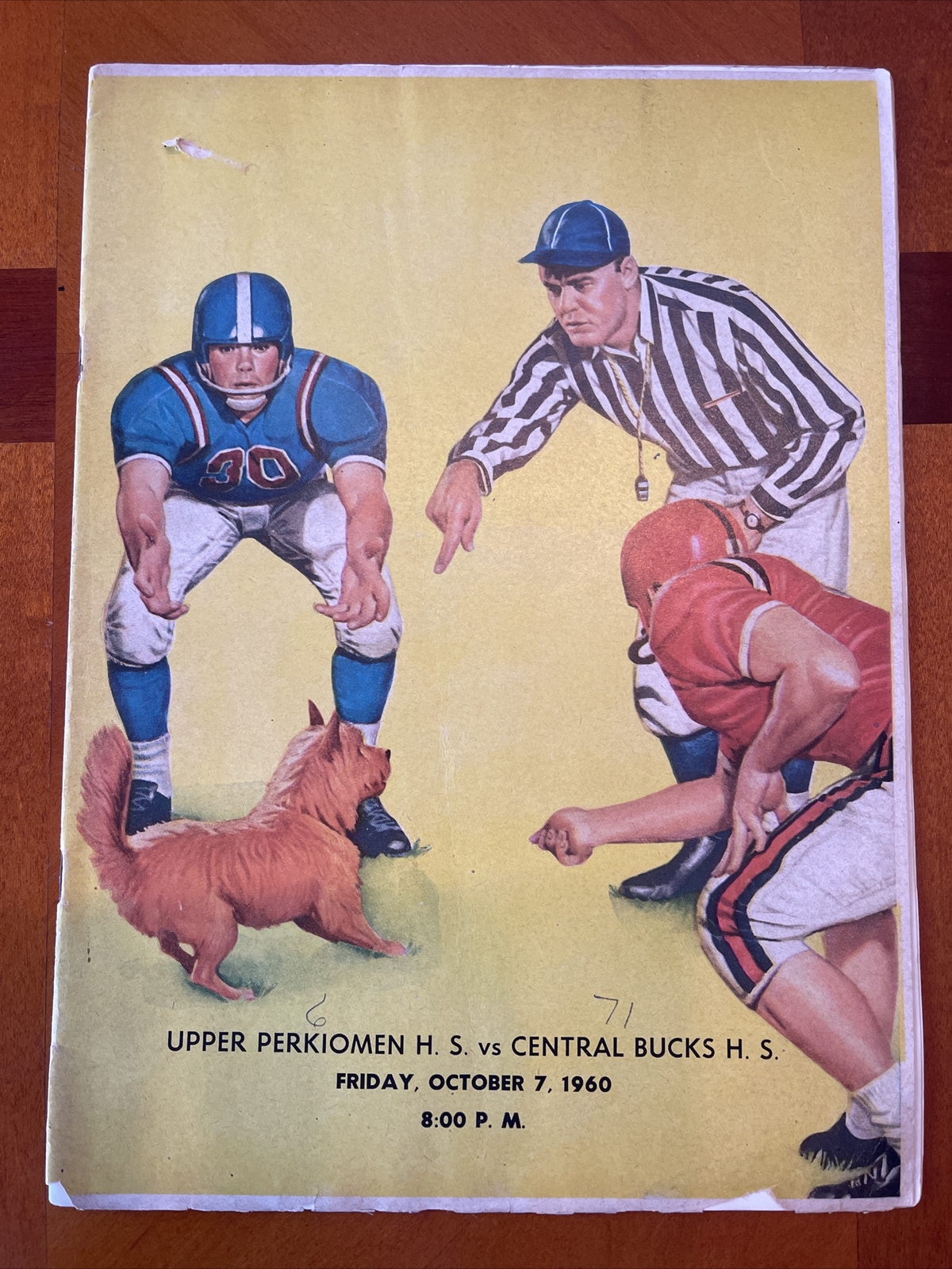 1960 Pennsylvania High School Football Program, Central Bucks vs Upper Perkiomen