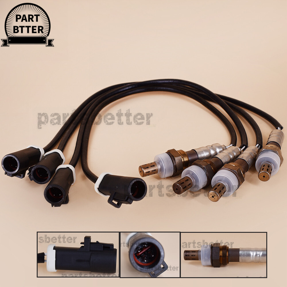 Set of 4 Motorcraft Oxygen O2 Sensor for Ford F150 Pickup 4.2L 4.6L 5.4L 1997-08