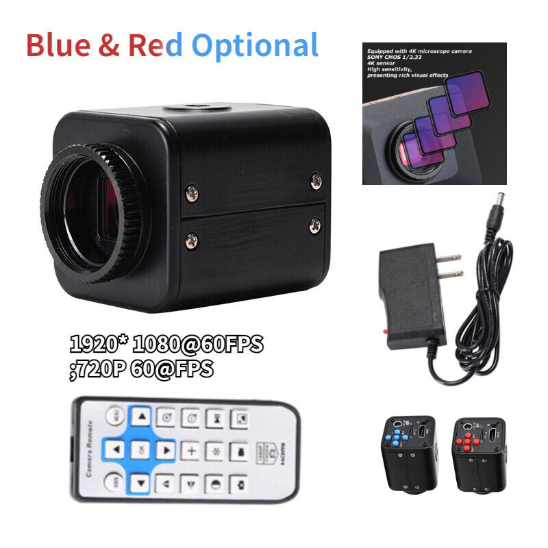 High Definition 4K CMOS IMX Industrial Microscope Video Camera HDMI 1/2.9" 16MP