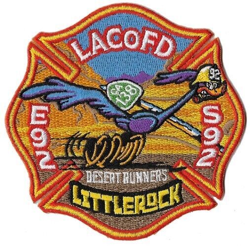 LA County Station 92 Desert Runners Orange  NEW Fire Patch .