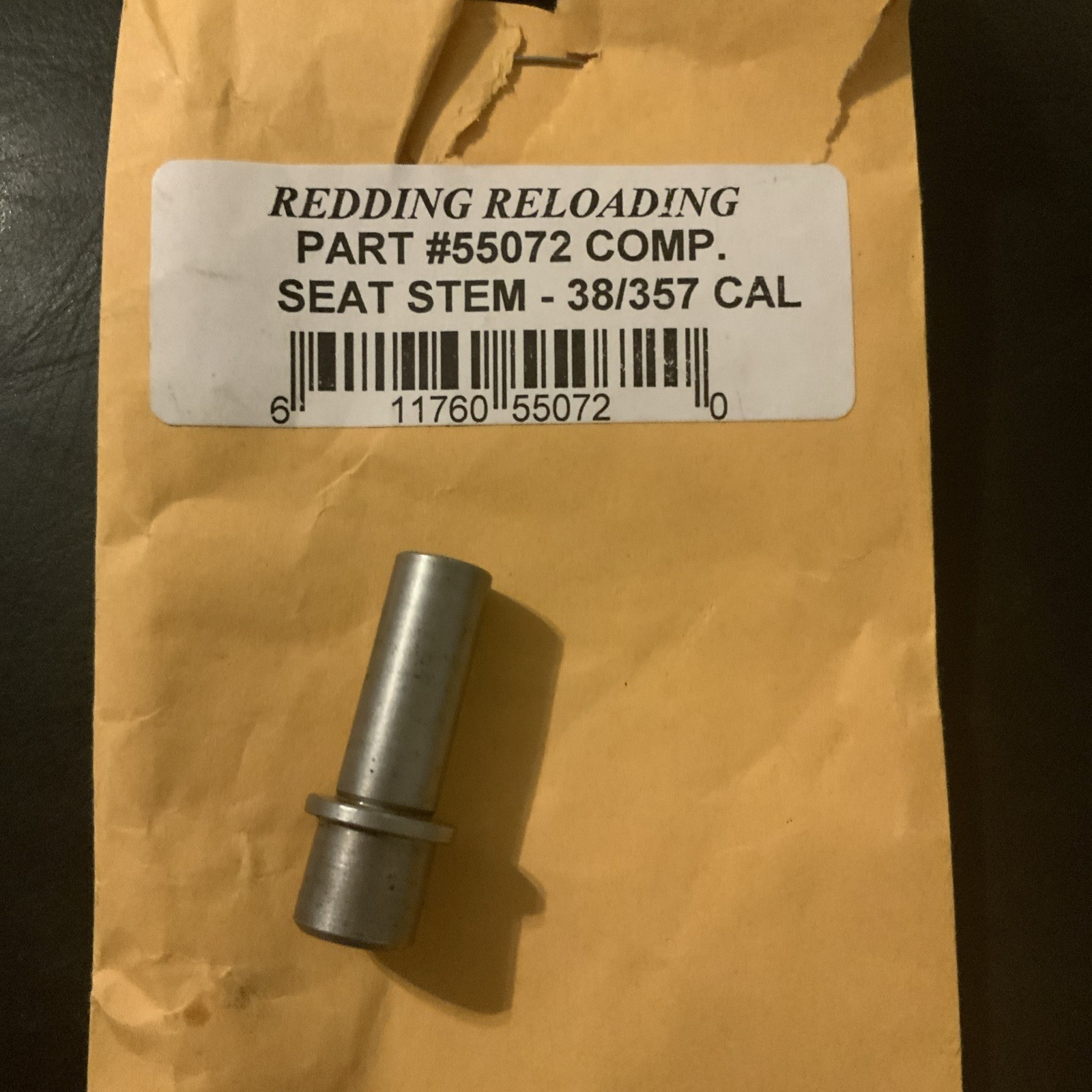 55072 REDDING COMPETITION SEATING DIE STEM - 38 SPECIAL/357 MAG