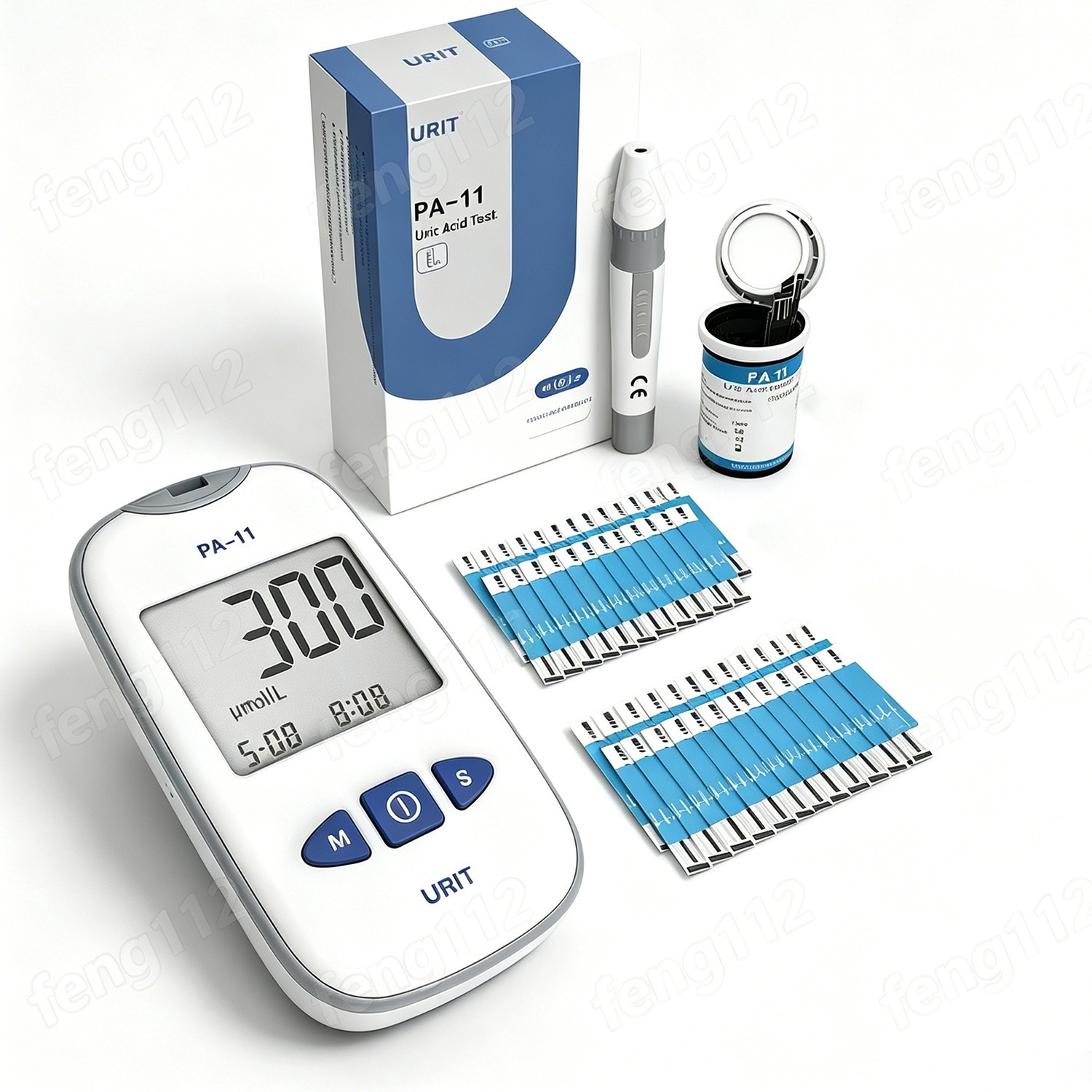 URIT Home uric acid meter test set, Gout Tester + 25 test strips