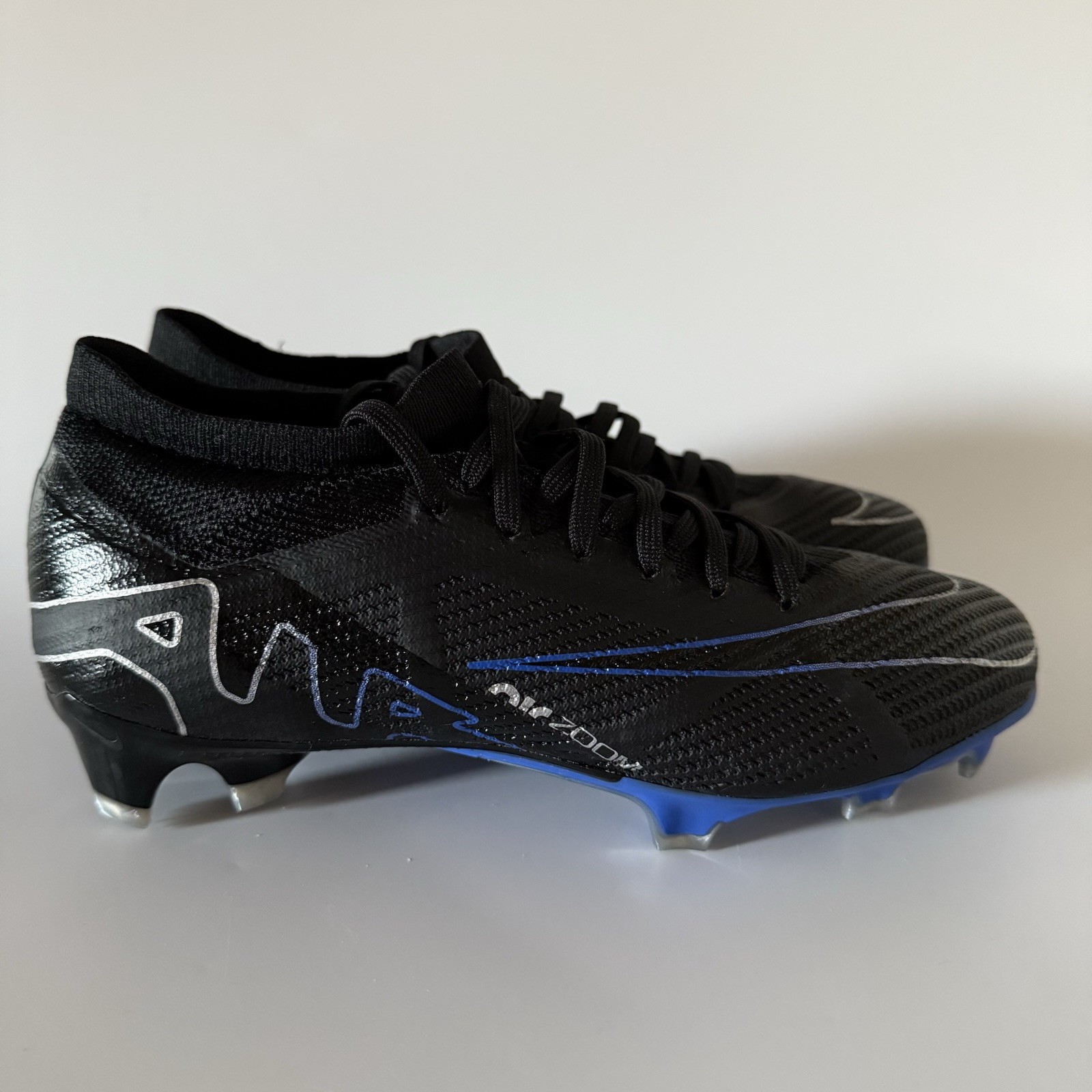 Nike Men’s 4.5 MERCURIAL VAPOR 15 PRO FIRM-GROUND Soccer Cleats Black DJ5603-040