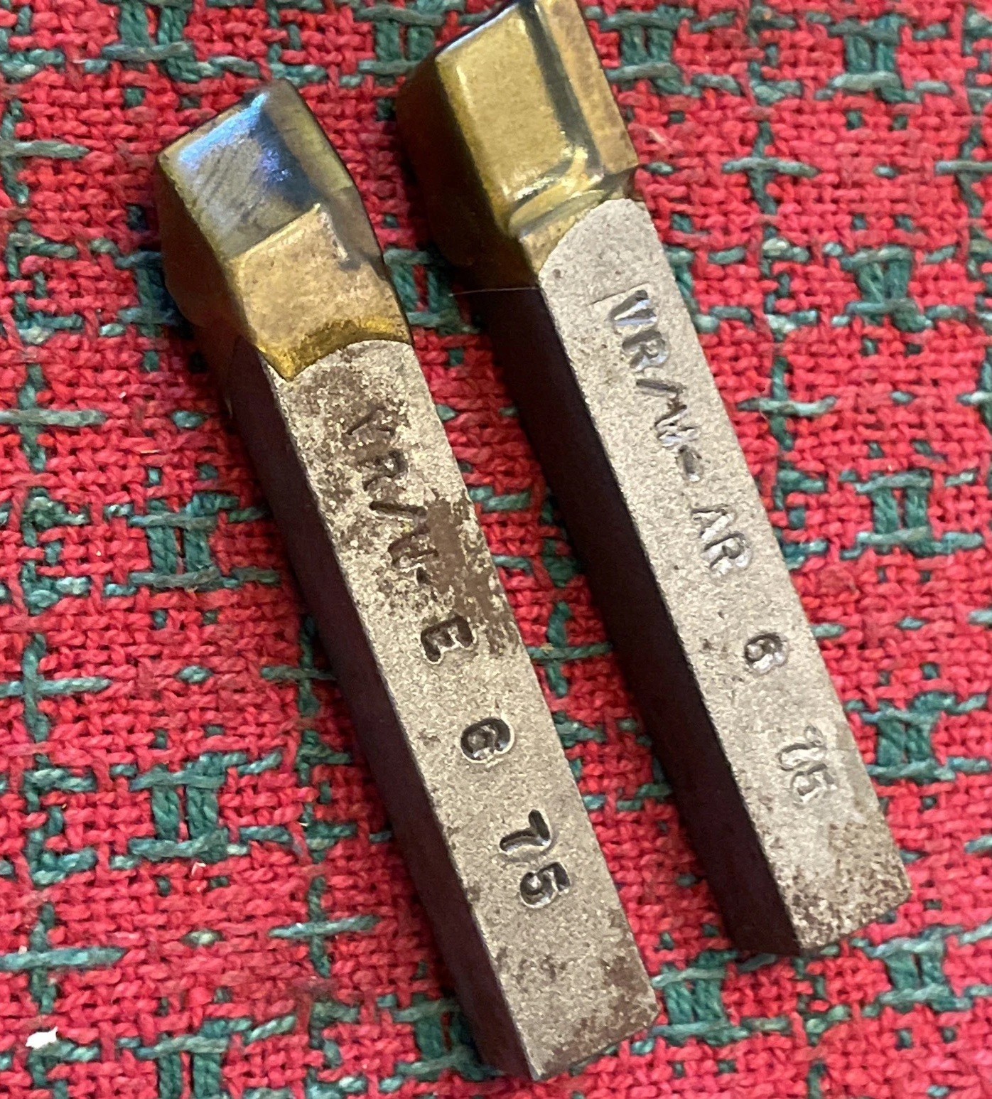 3/8 lathe tool Bits Carbide Tip NOS 2pc