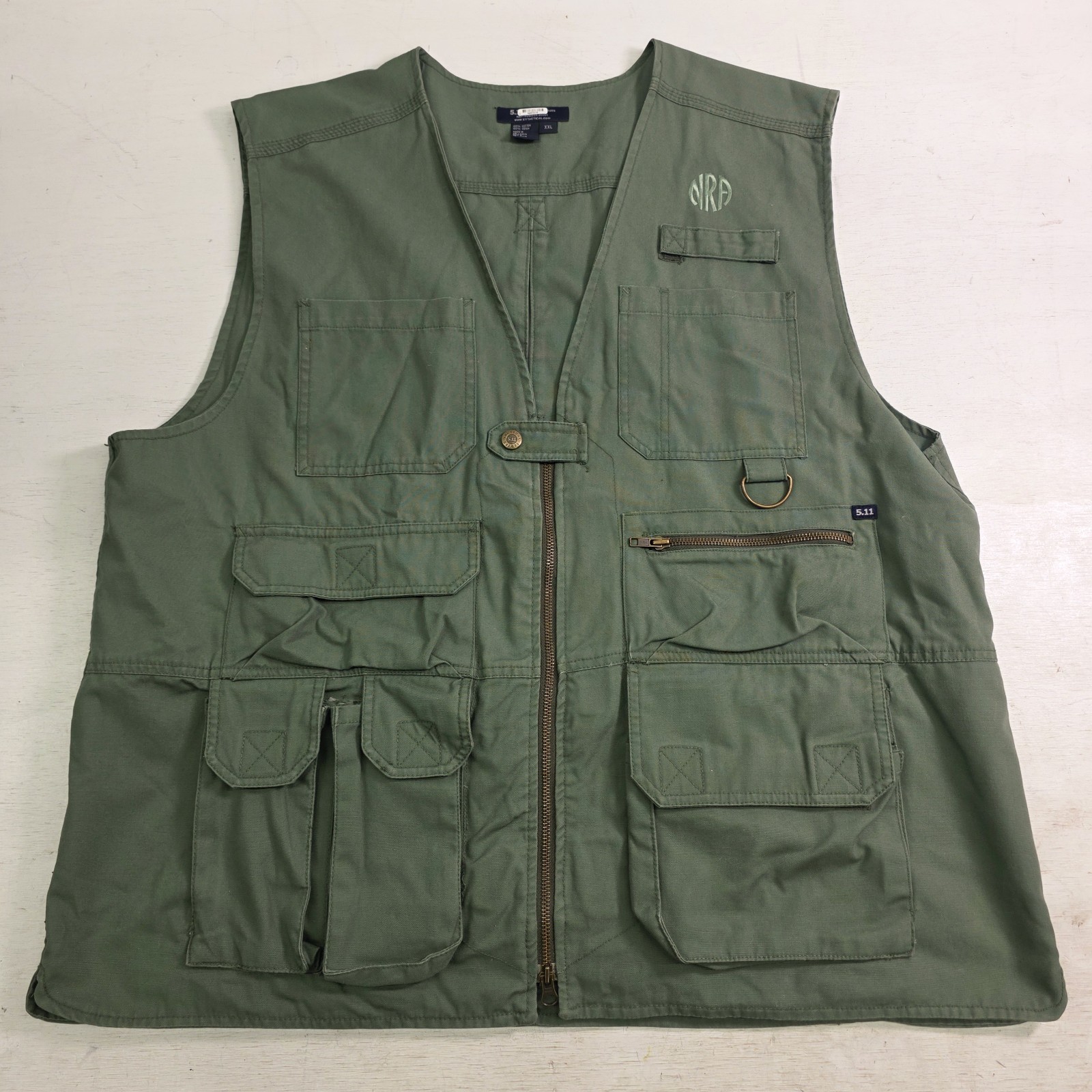 5.11 Tactical NRA Taclite Vest Green Concealed Carry Hunting Outdoor Men's 2XL