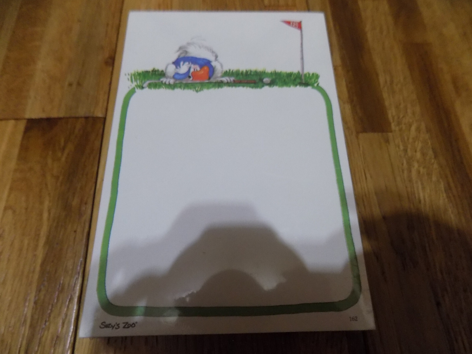 SUZY'S ZOO Golf Duck STICKY NOTE PAD #162 Vintage memo pads