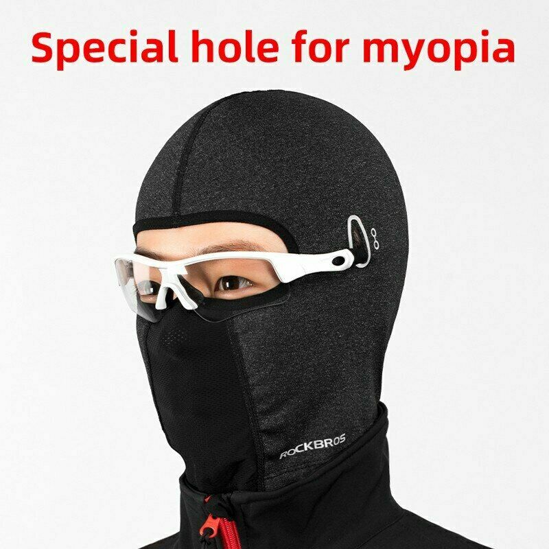 ROCKBROS Balaclava Winter Cycling Cap Men's Windproof Hats Fleece Thermal Mask