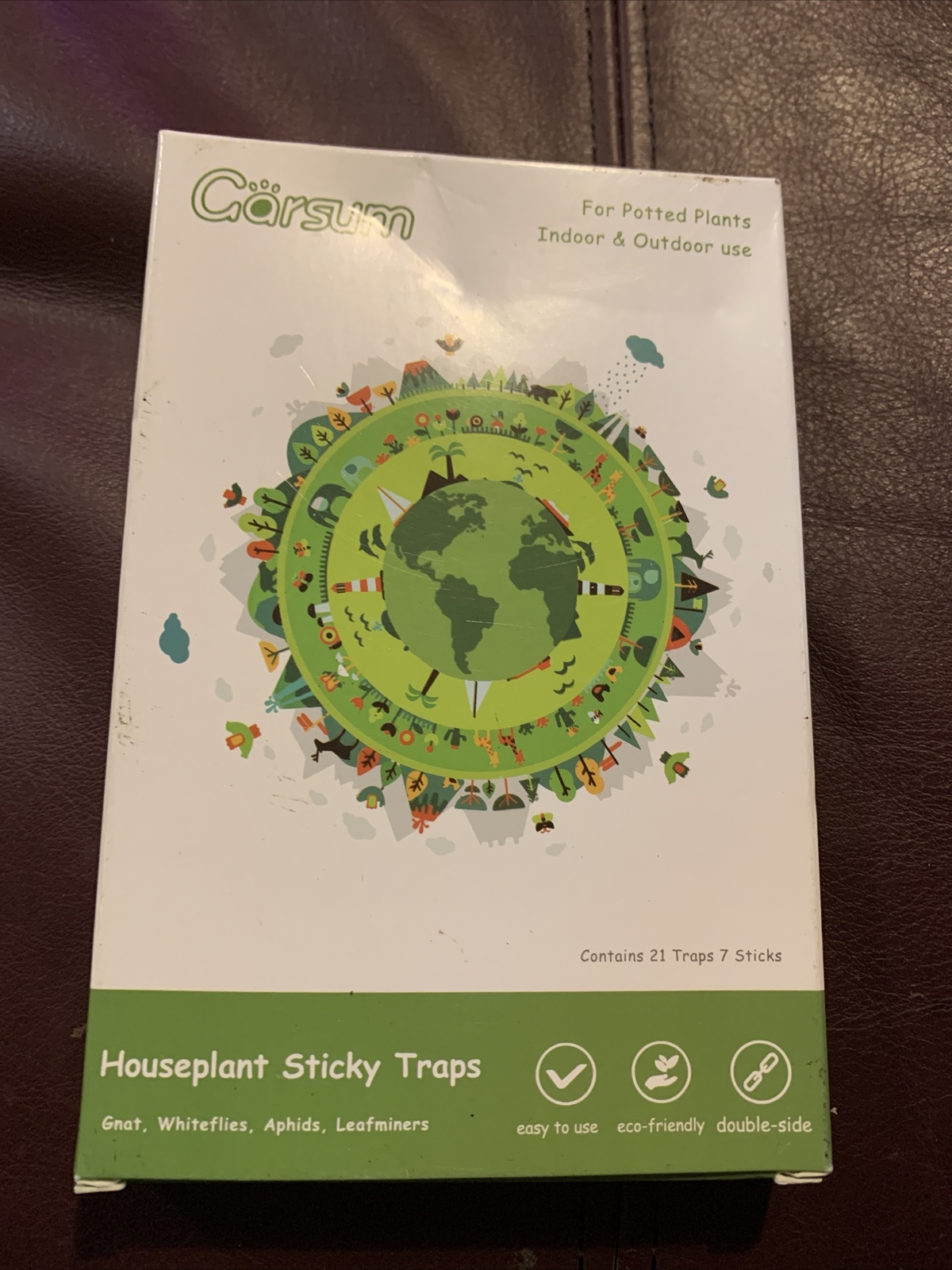 2 Packs Garsum Sticky Houseplant Traps Gnat Yellow Insect Trap Indoor Fruit Fly