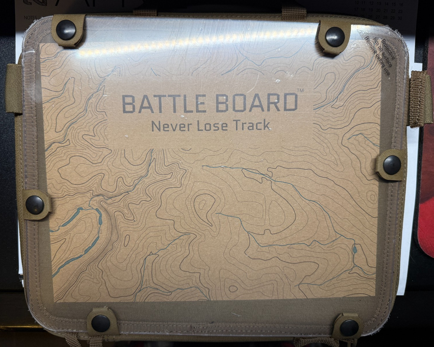 Battle Board Tactical Organizer Map Case Tan Military Outdoor Travel Field Gear