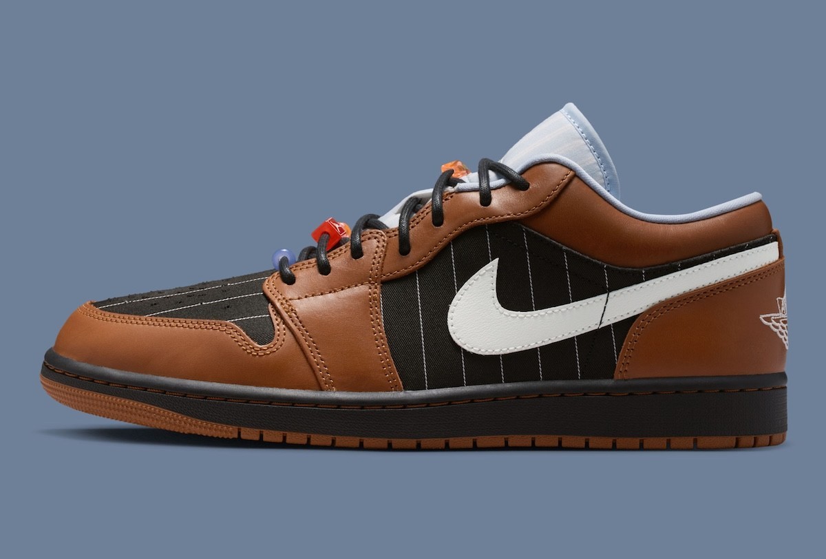 Nike Air Jordan 1 Low SE Shoes Black Lt British Tan IR7560-010 Men's Sizes NEW