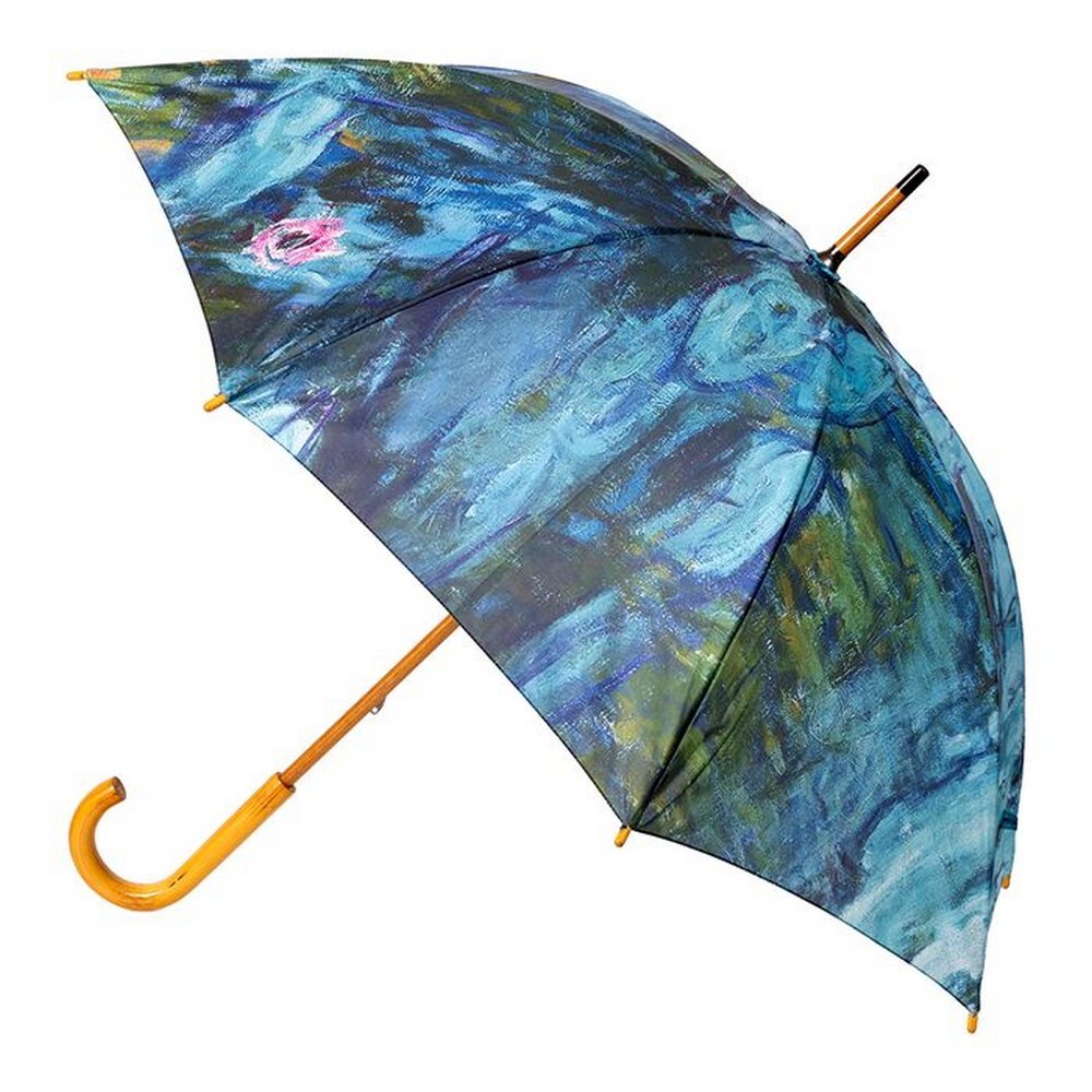 NEW Clifton Printed Water Lilies Design Umbrella