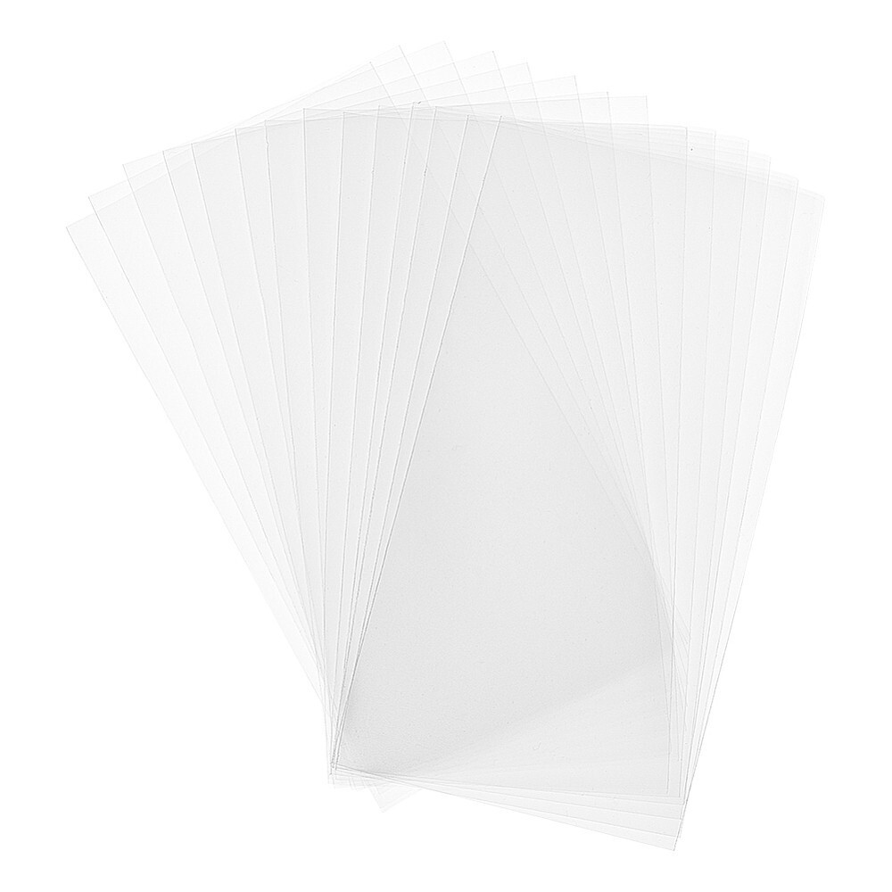 300pcs 6x3 inch Clear Top Open Long Flat Plastic Cellophane Candy Treat Bags