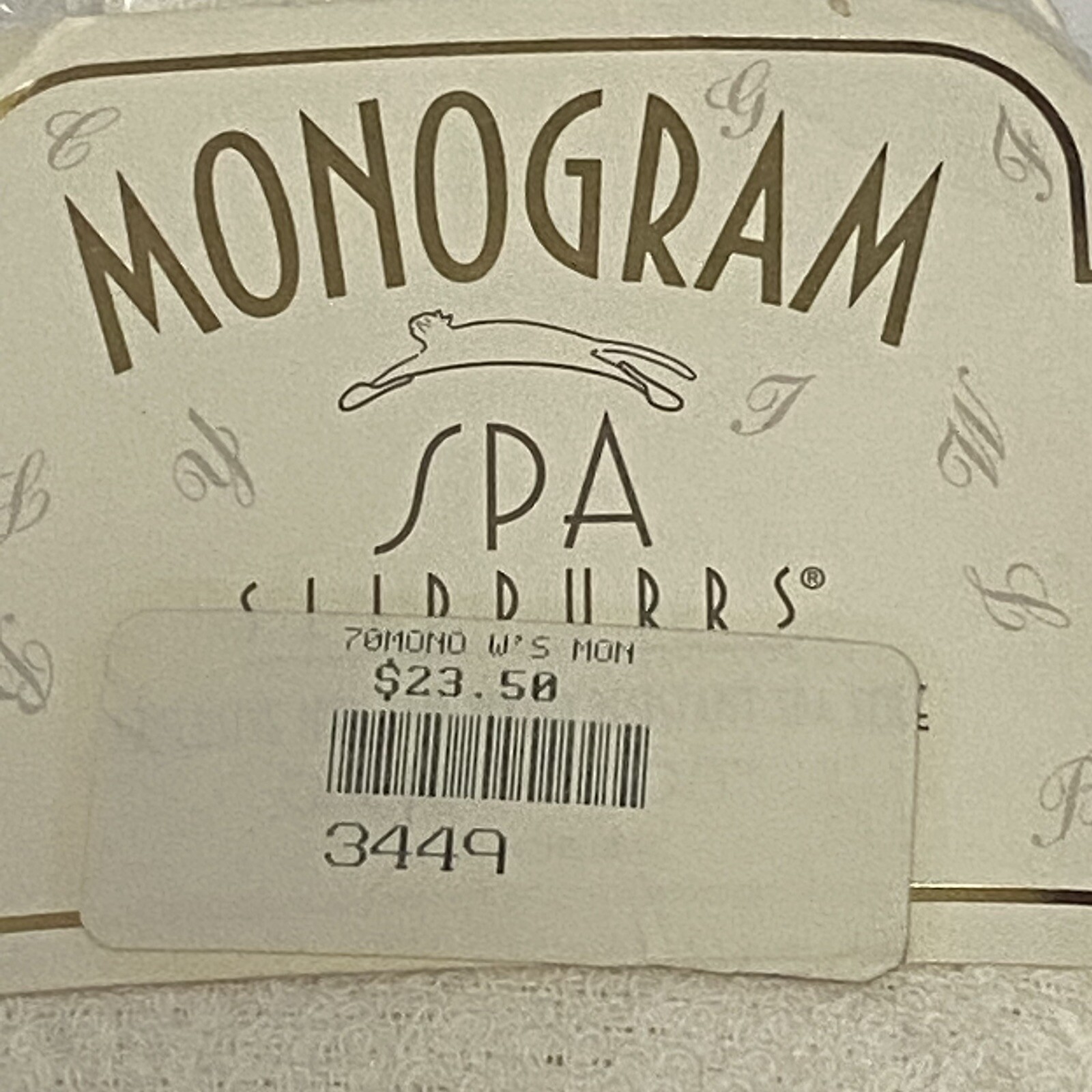Monogram Spa Slippurrs Embroidered