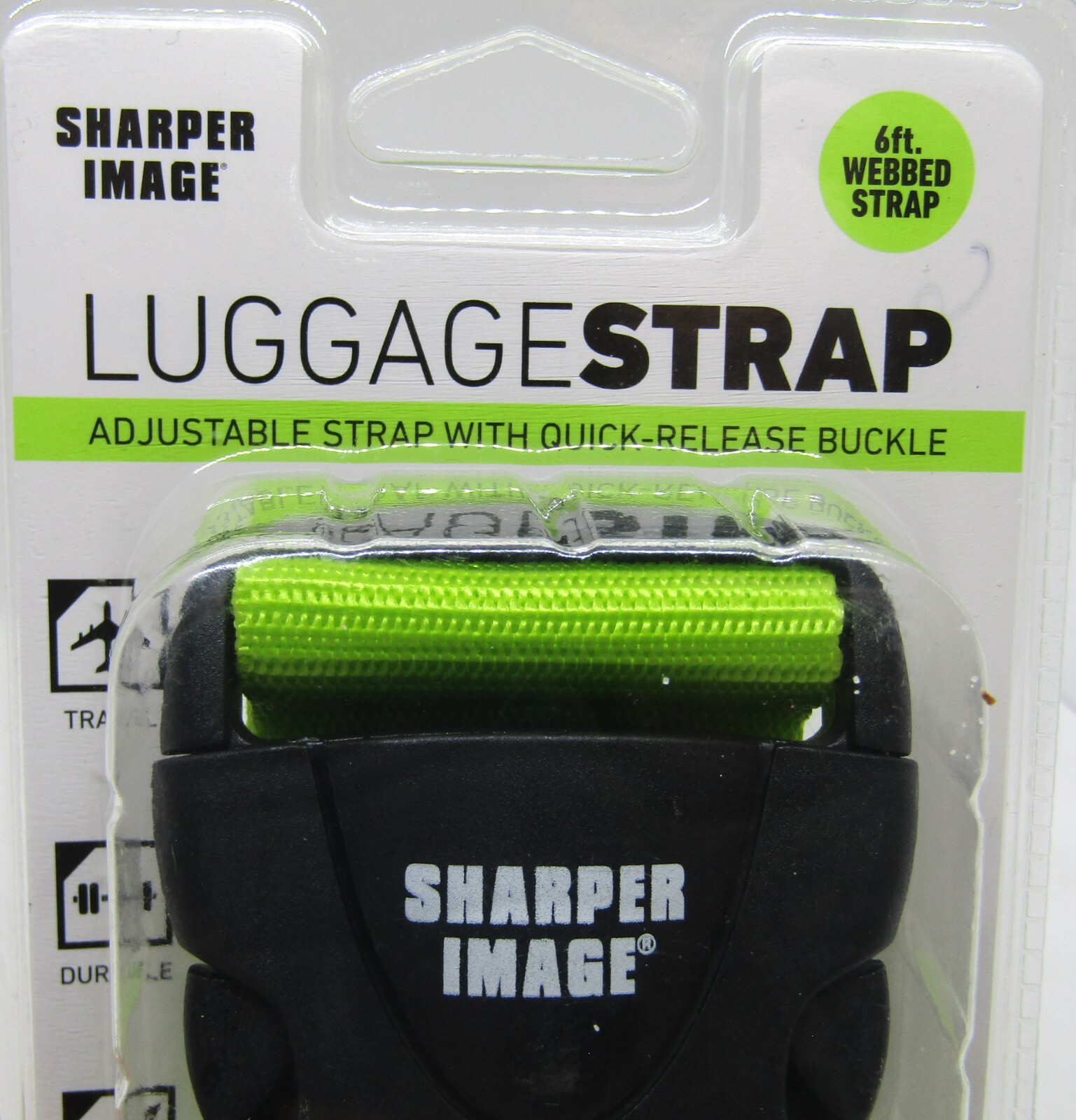 Sharper Image 6Ft. Webbed Strap with Adjustable Strap & Quick Release. New.