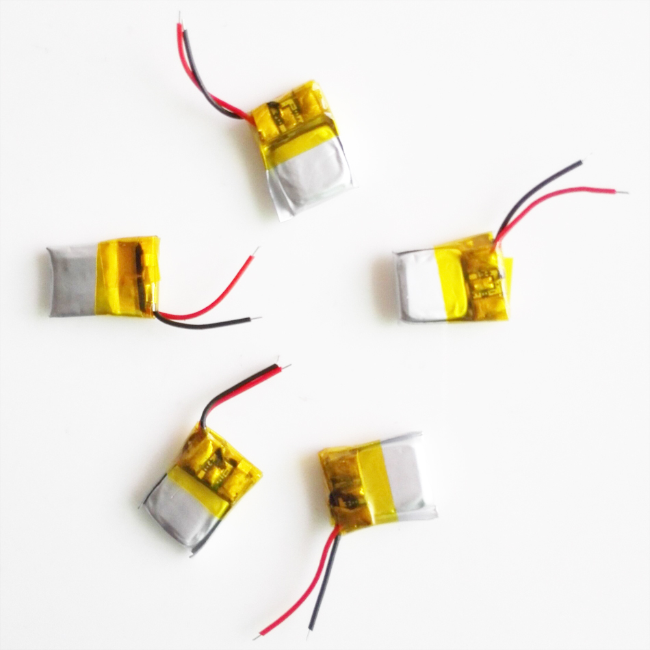 5 pcs 3.7V 30mAh 301012 Lipo Polymer Rechargeable Battery For Bluetooth Earphone