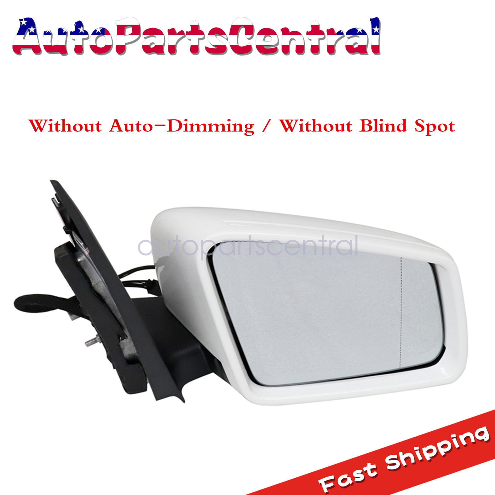 RIGHT PASSENGER SIDE WHITE MIRROR FOR MERCEDES GLK350 GLK250 2013-2015