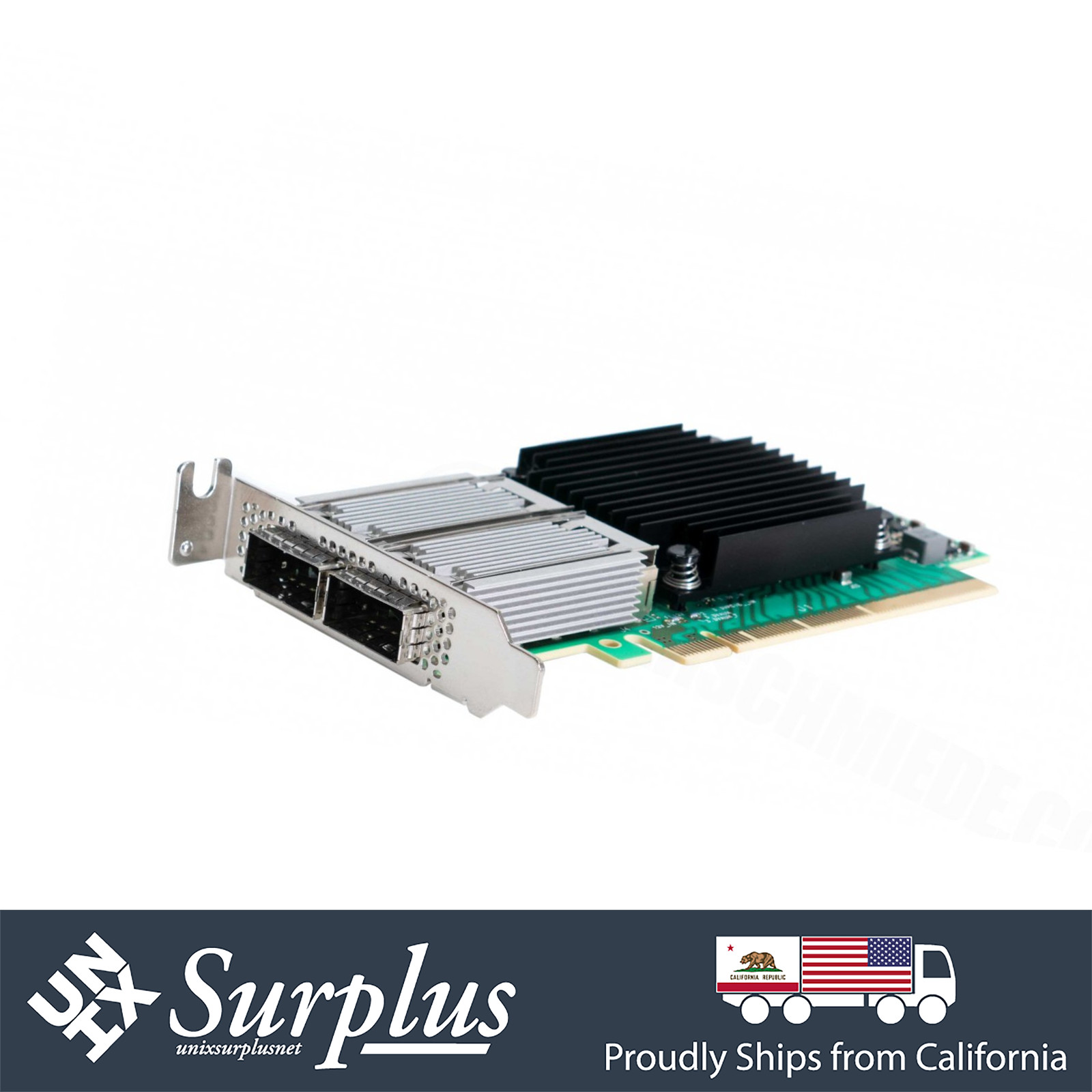 Mellanox CX516A Dual Port 100GbE QSFP28 ConnectX-5 NIC PCIe x16 Adapter - Low