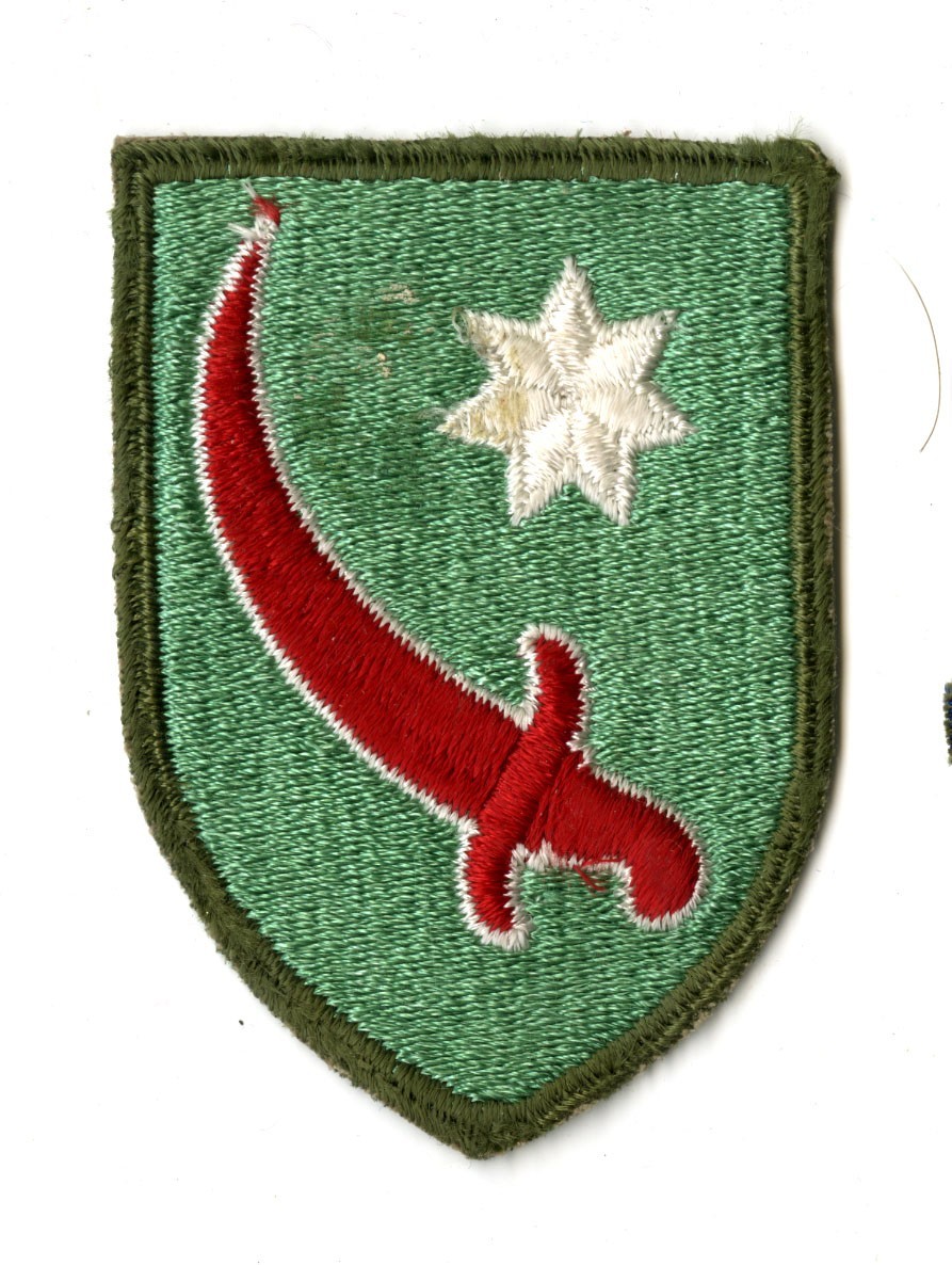 Persian Gulf Command White Back Patch WWII Vintage